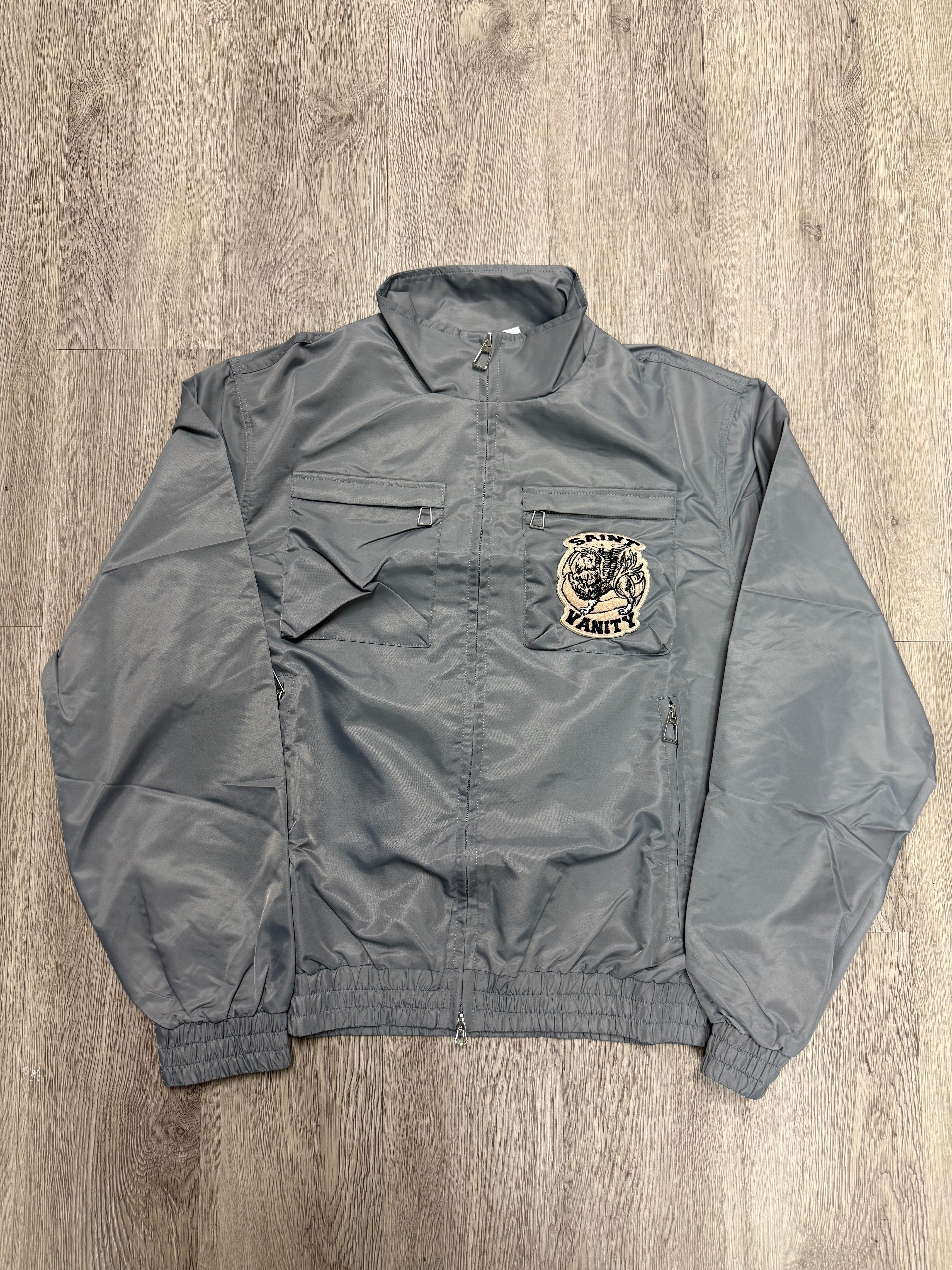 Saint Vanity Cargo Nylon Jacket Grey (S-XXL) New