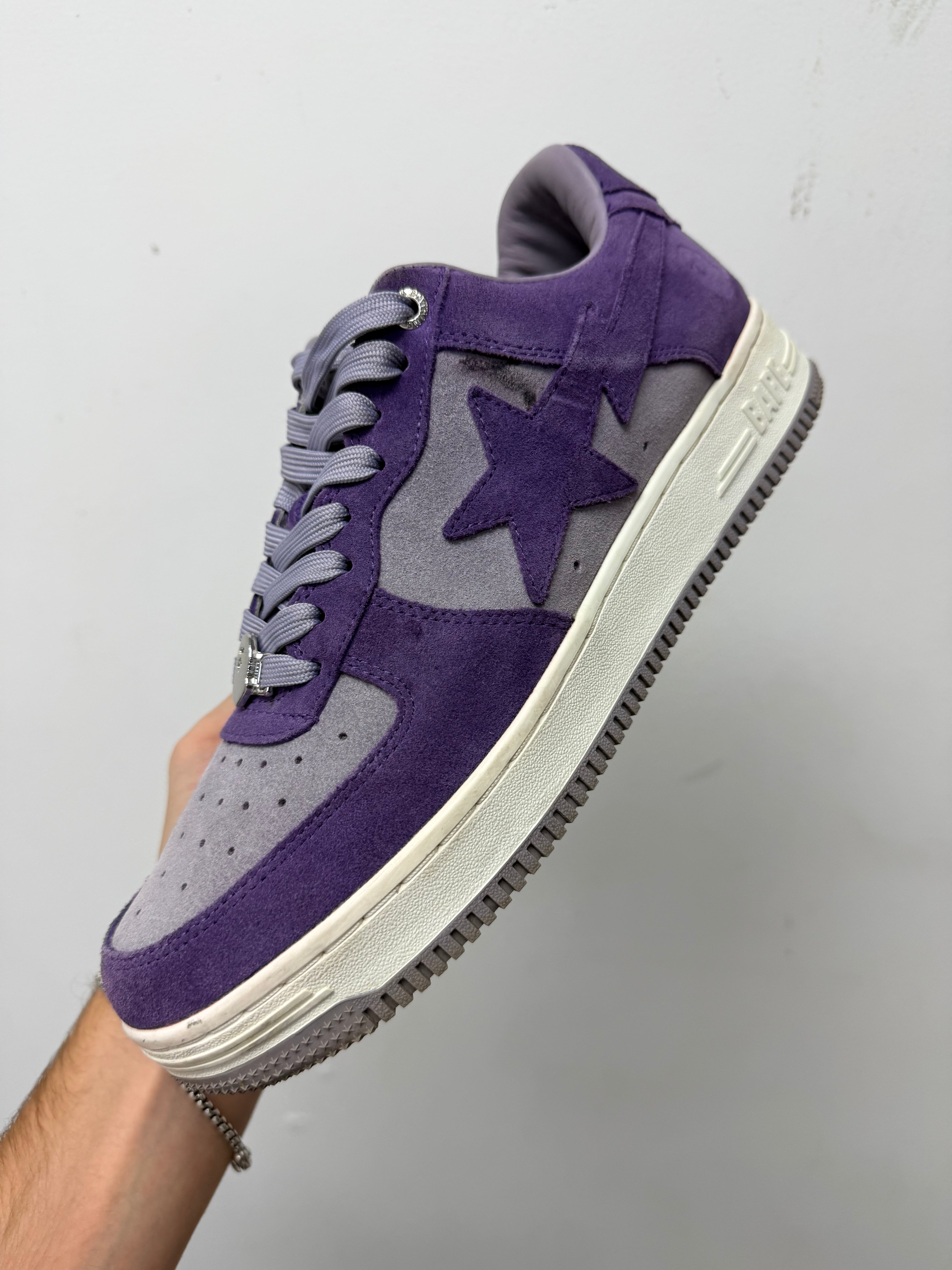 BAPE Purple Suede Bapesta AF1 Sneakers