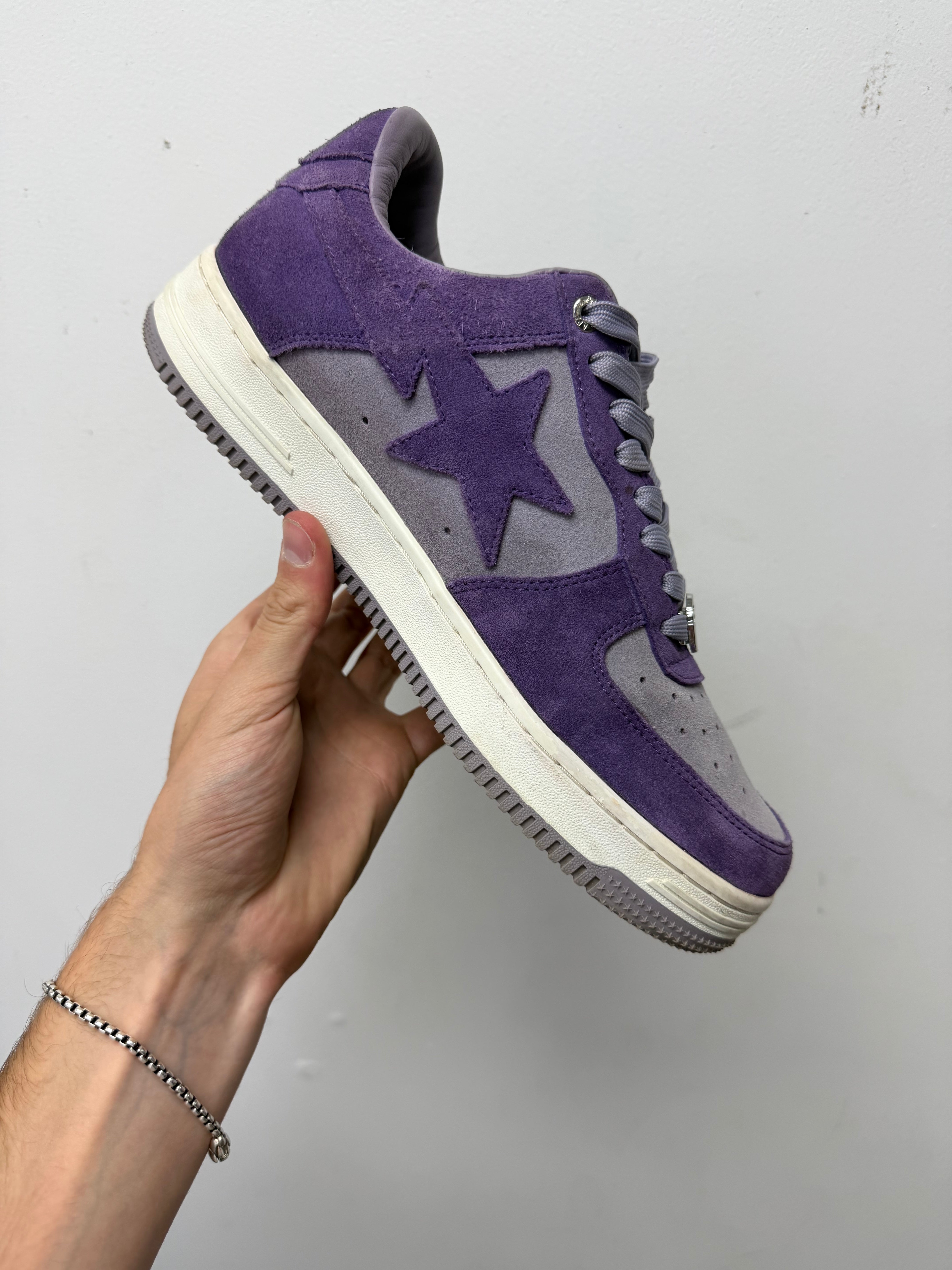 BAPE Purple Suede Bapesta AF1 Sneakers