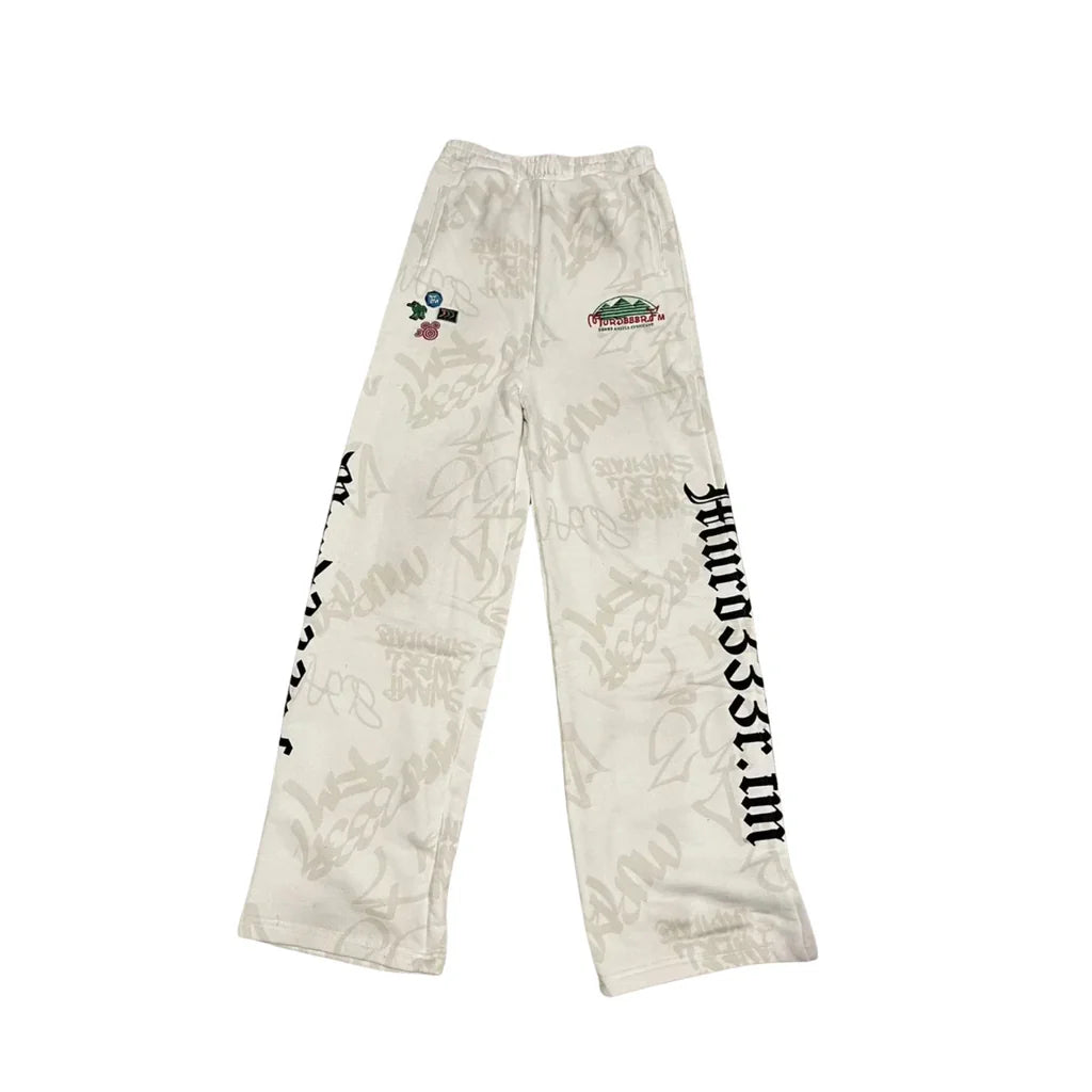 Murder.Fm Disney White Sweatpants