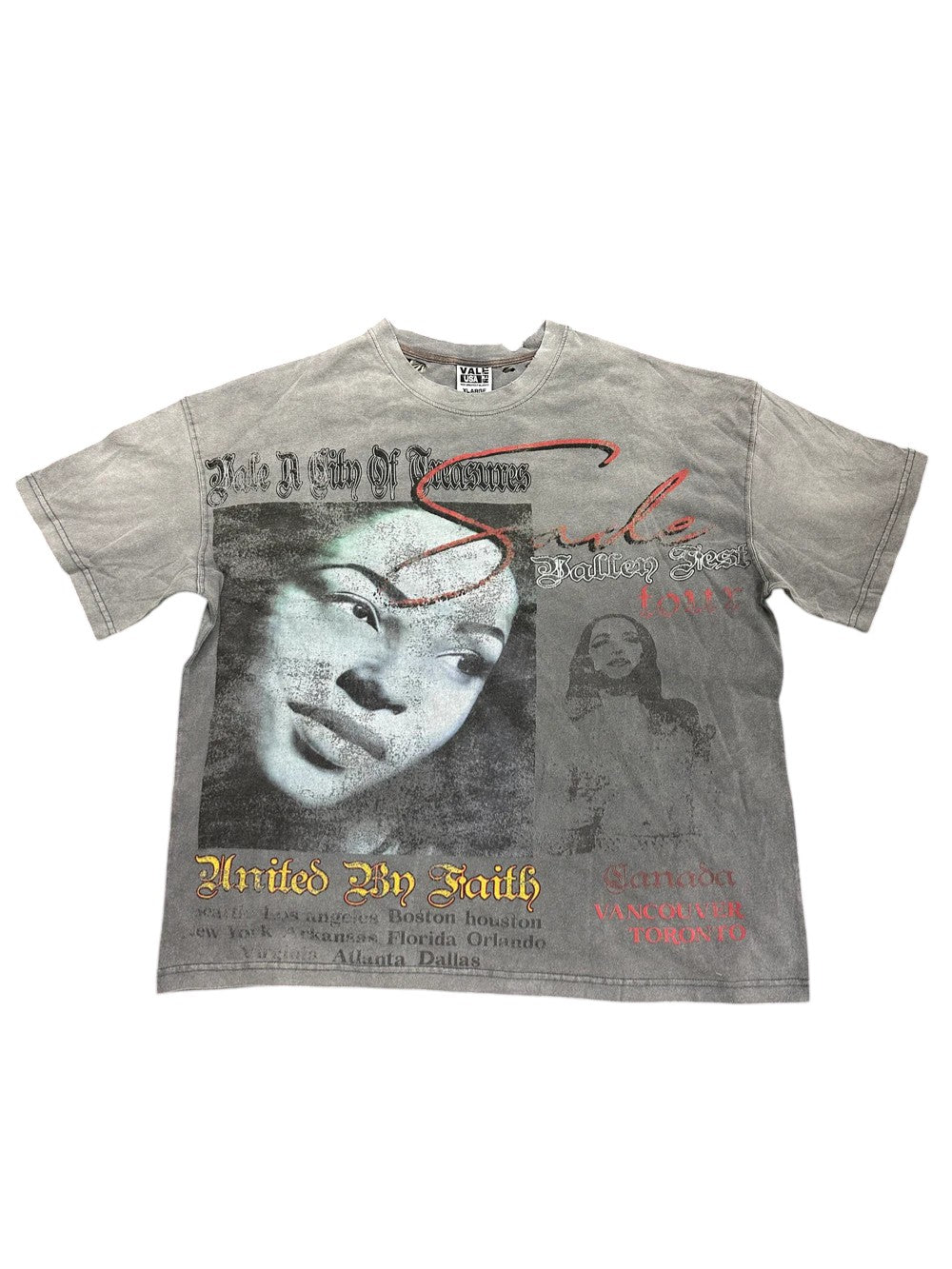 Vale Forever Thrashed Valley Tour Dark Grey Tee