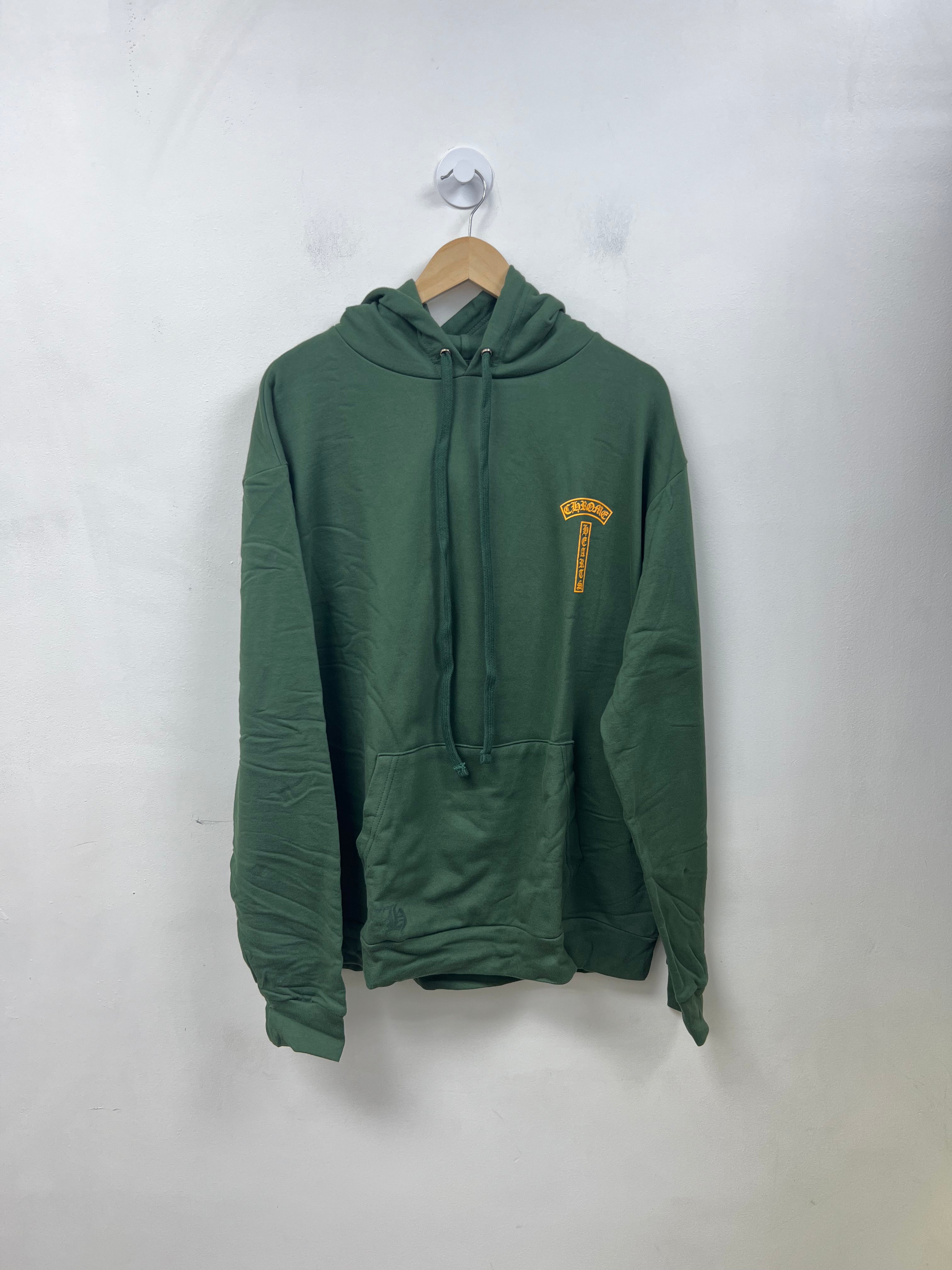 Chrome Hearts Green Orange T-Bar Hoodie