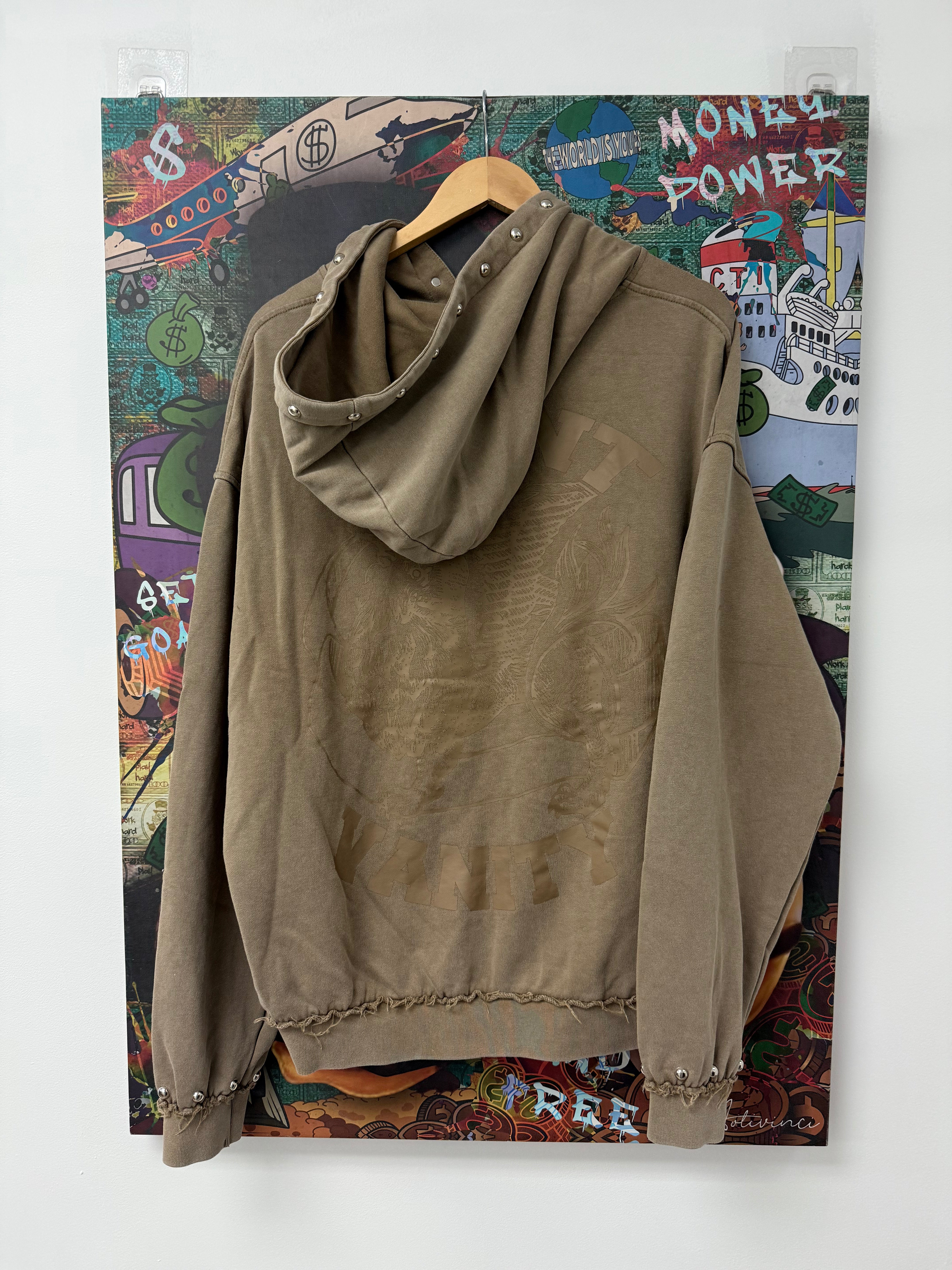 Saint Vanity Terry Cloth Wheat Zip Up (S-XXL) New