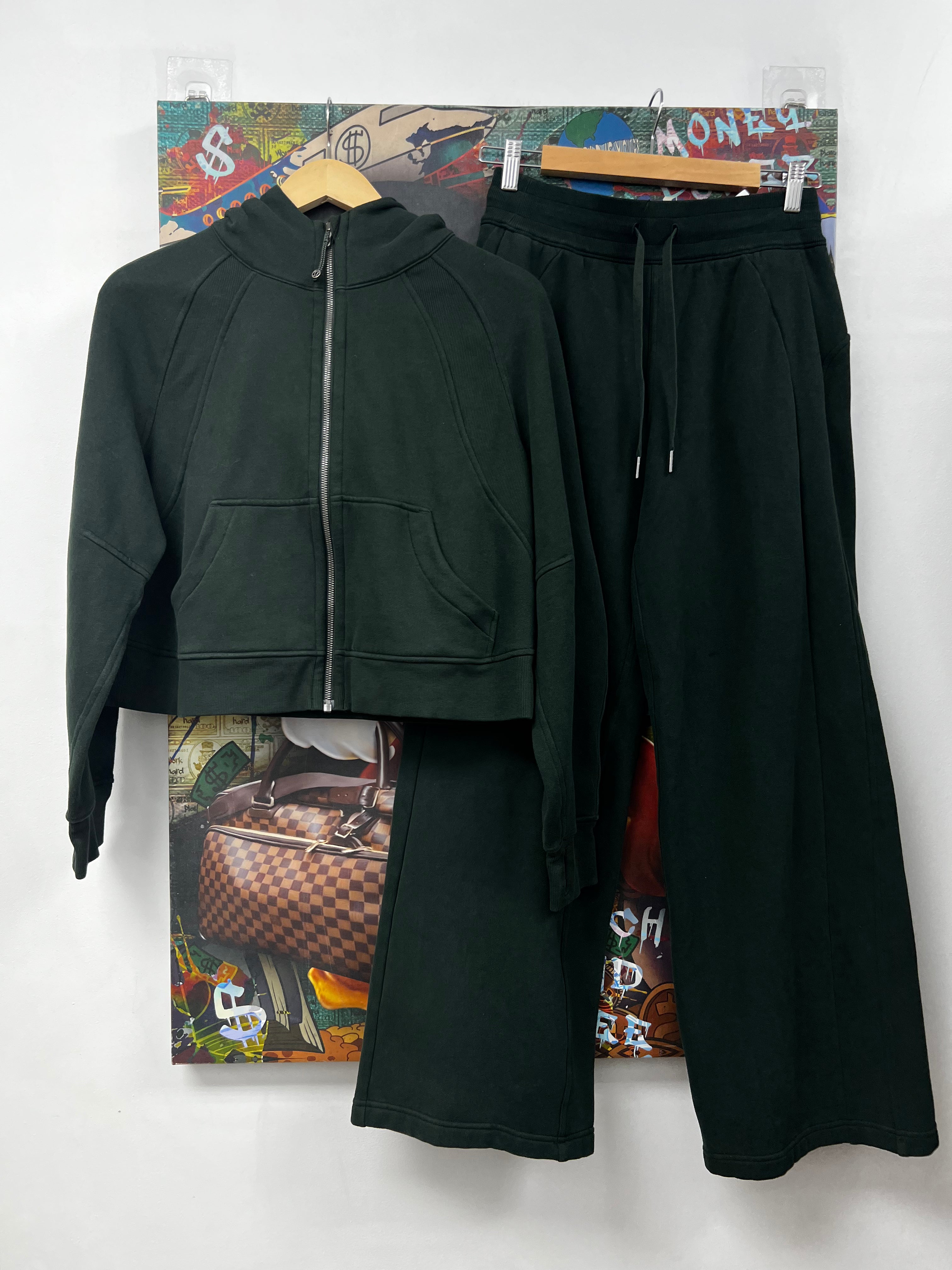 Lululemon Dark Green Sweatsuit