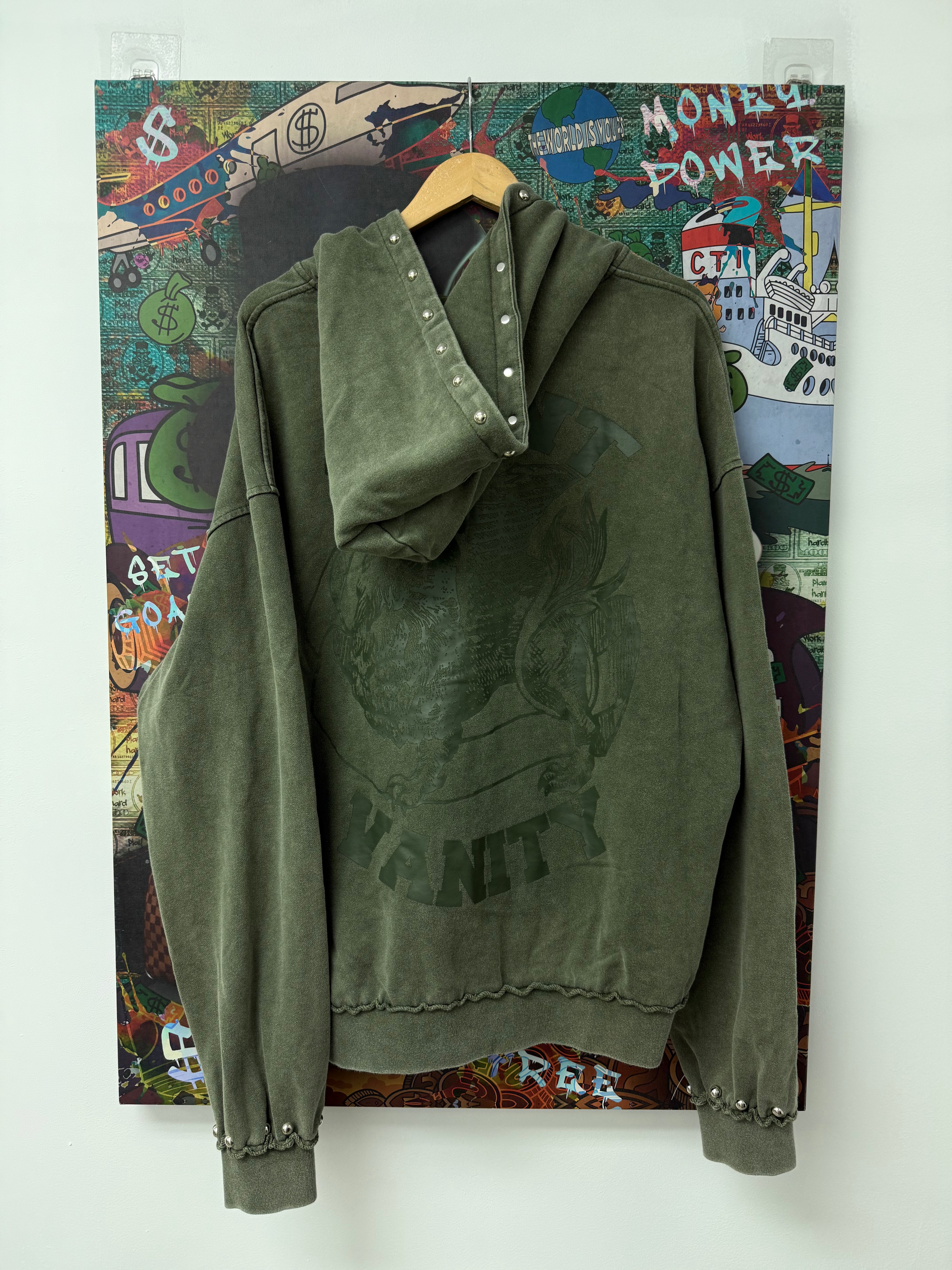 Saint Vanity Terry Cloth Green Zip Up (S-XXL) New