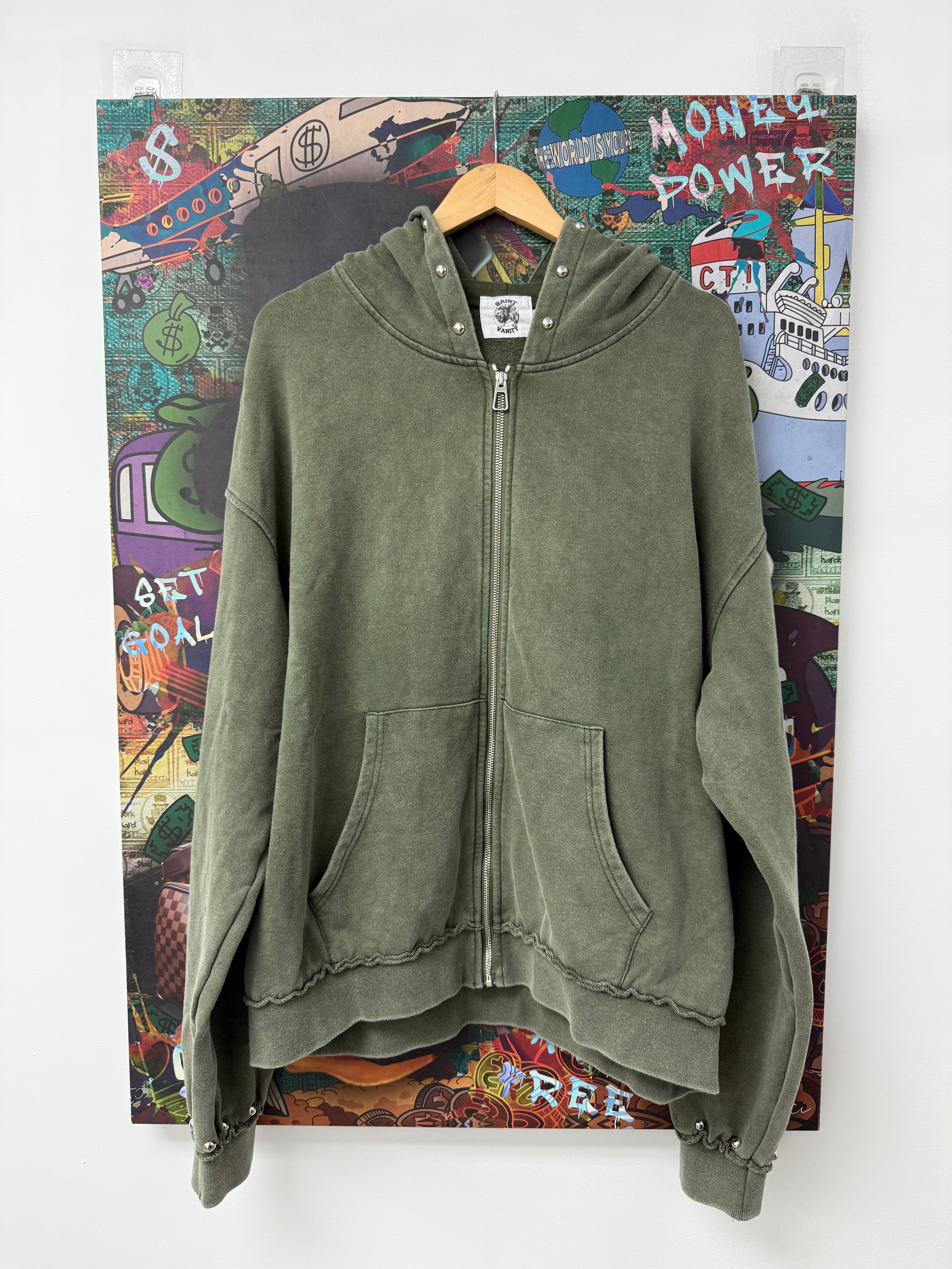 Saint Vanity Terry Cloth Green Zip Up (S-XXL) New