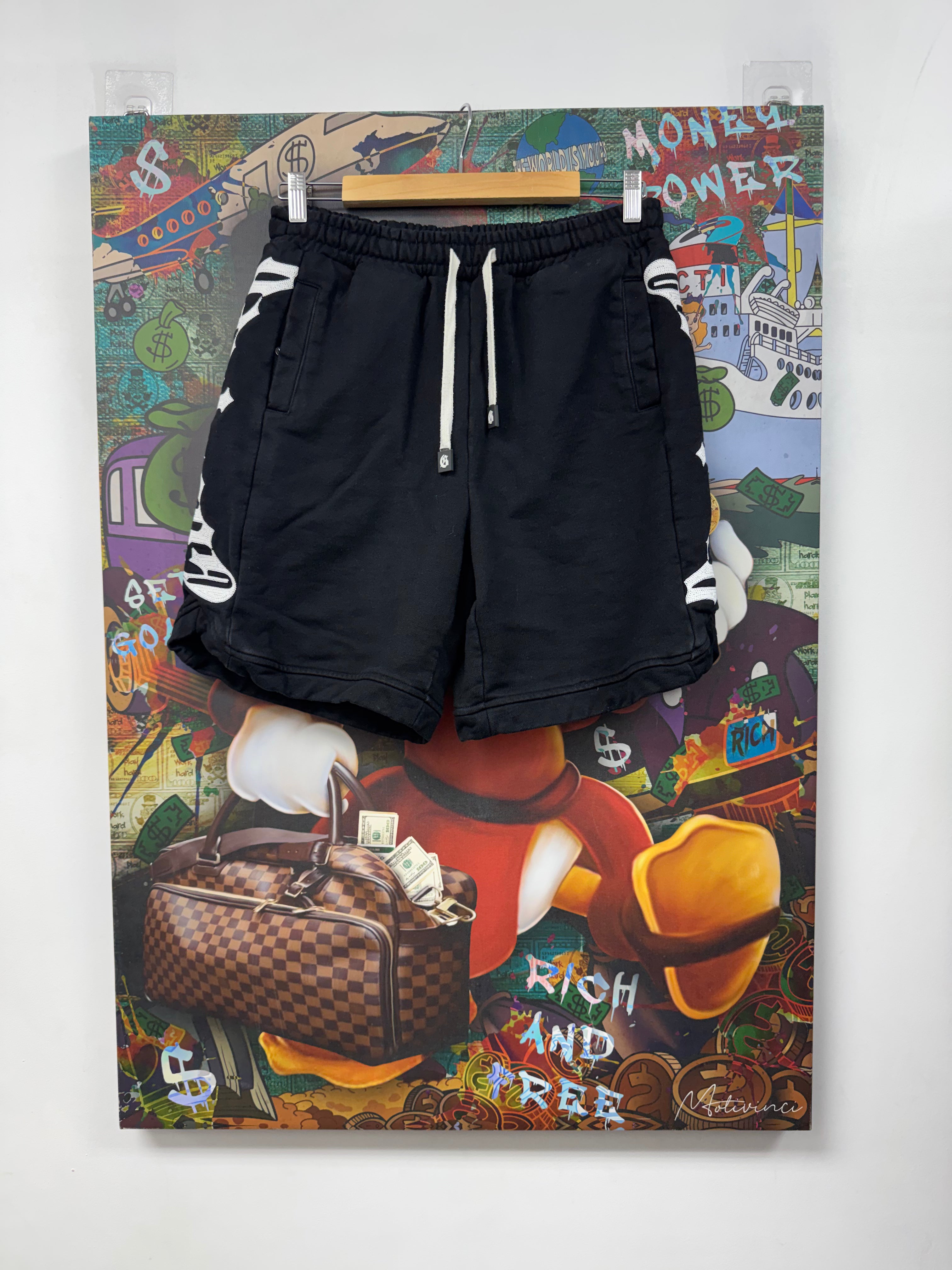 Godspeed Black White Courtside Shorts