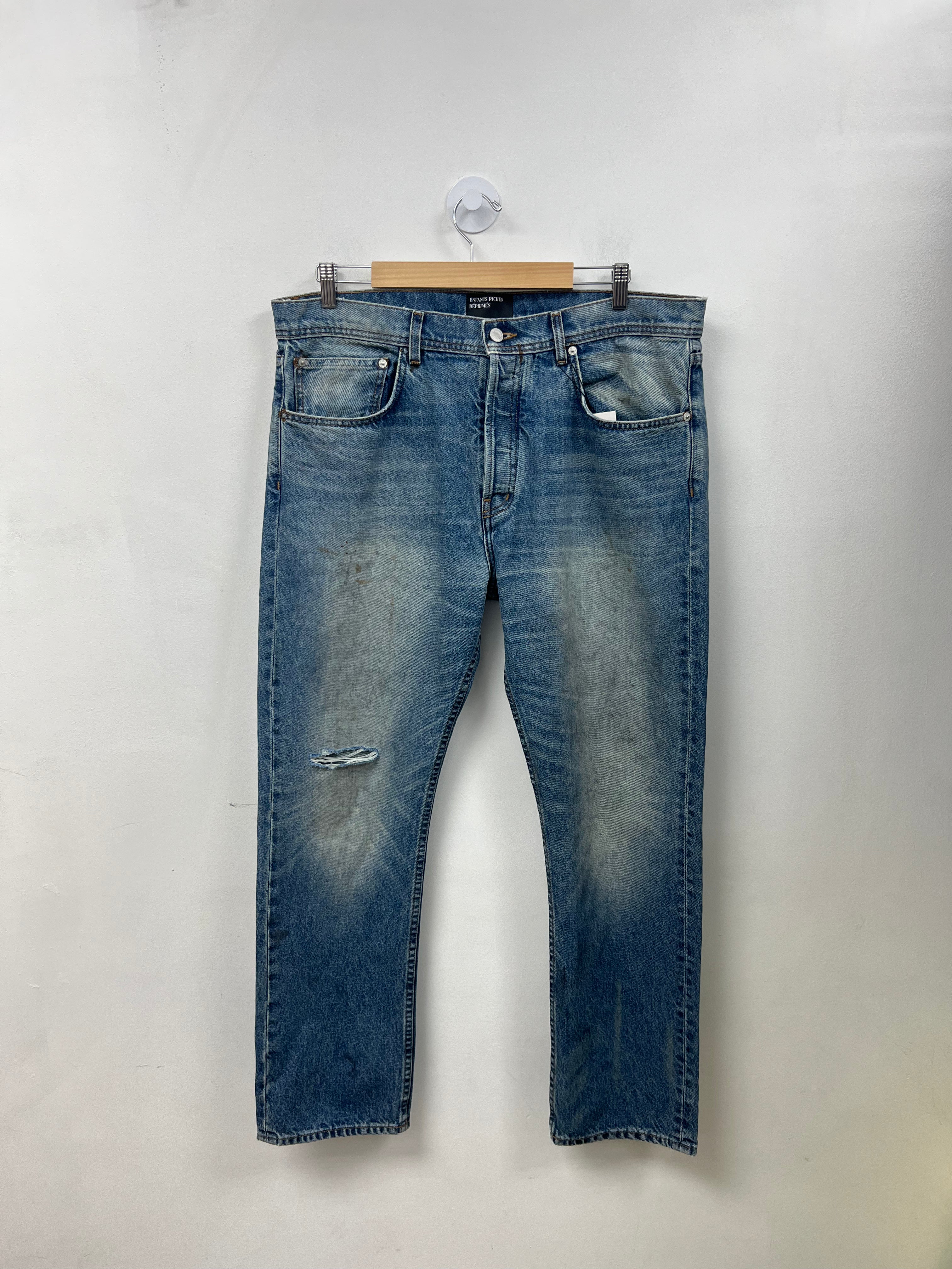 ERD Light Wash Distress Jeans