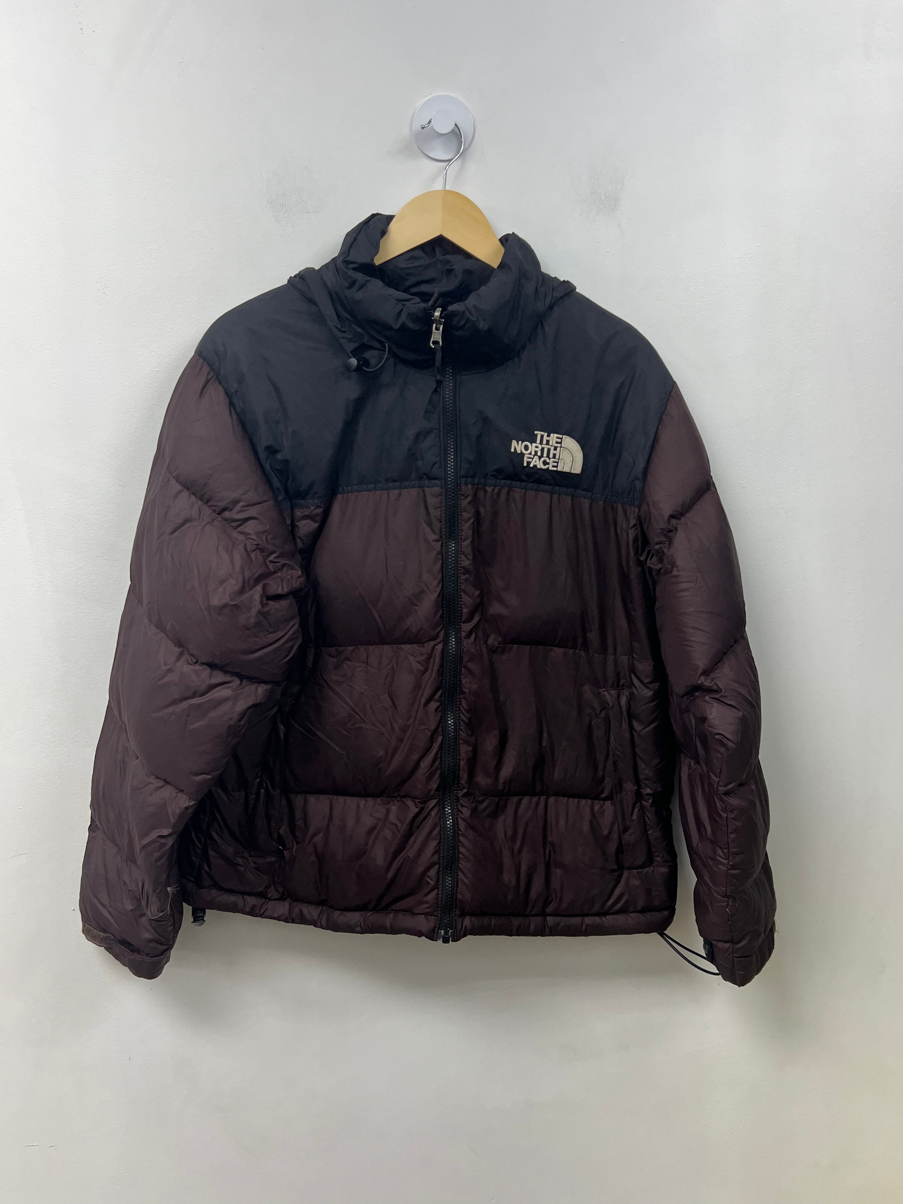 The North Face Maroon Black Puffer Jacket