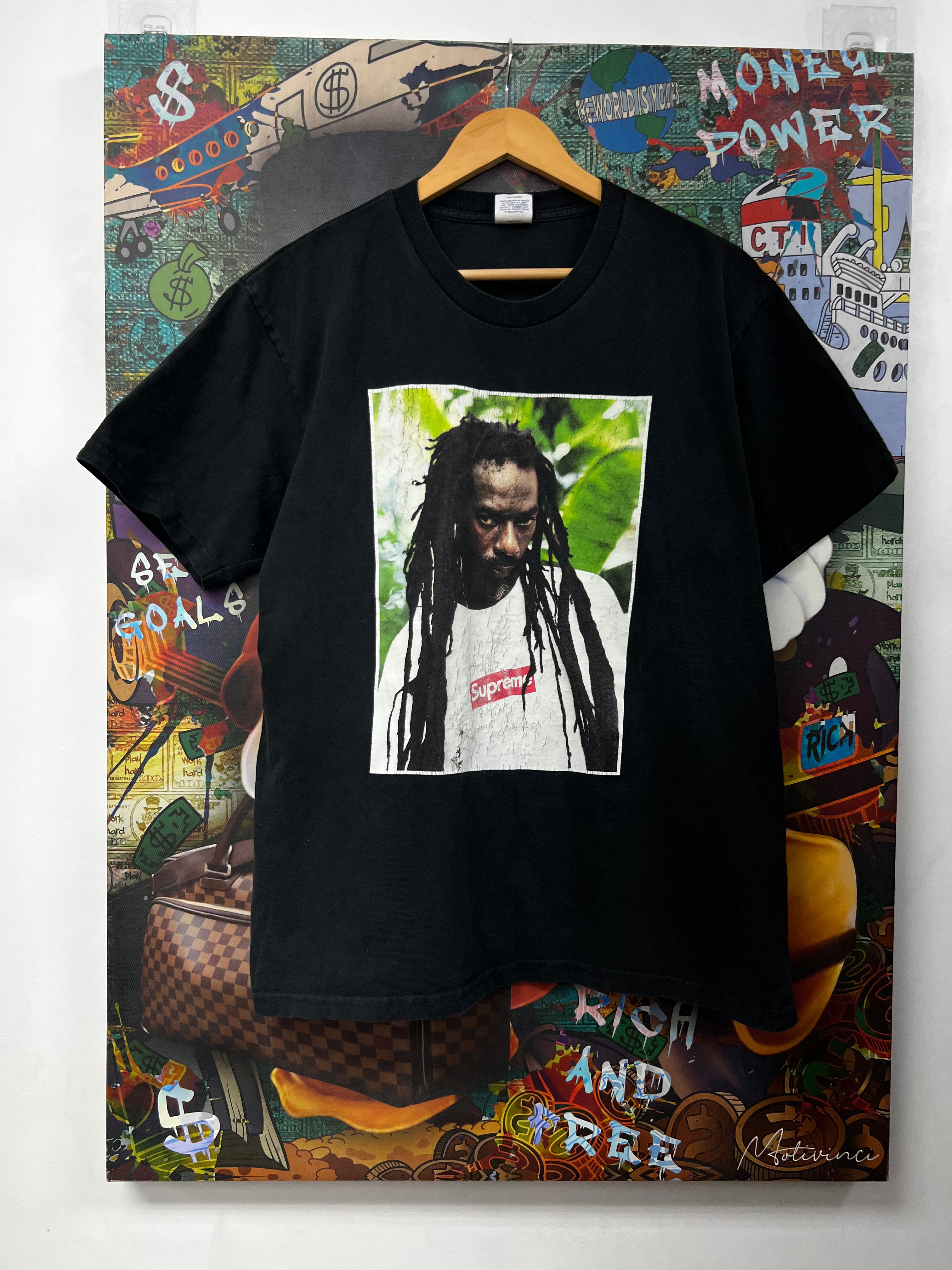 Supreme Black Buju Banton Tee