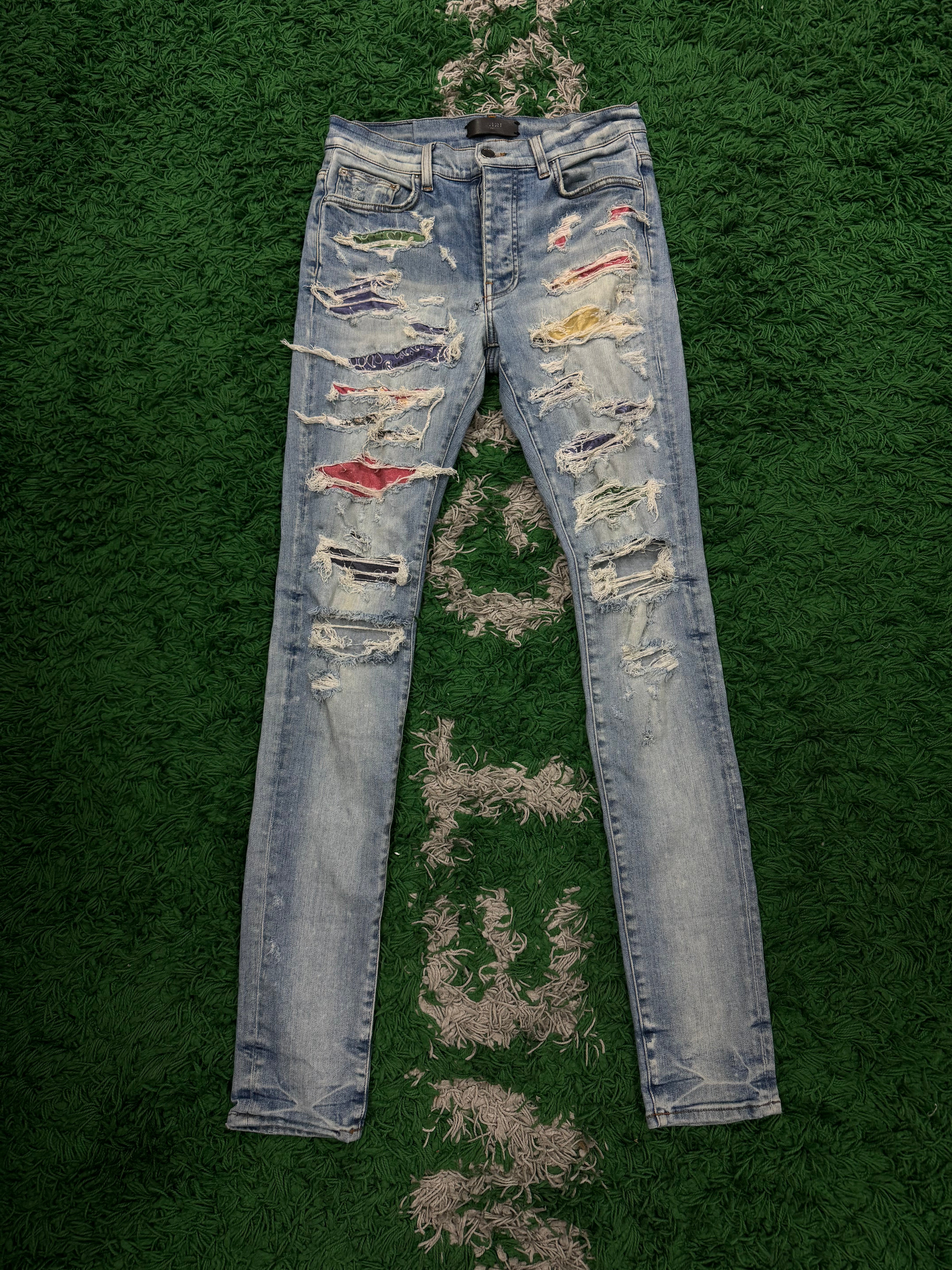 Amiri Jeans Thrasher Multi Used 30 N/A