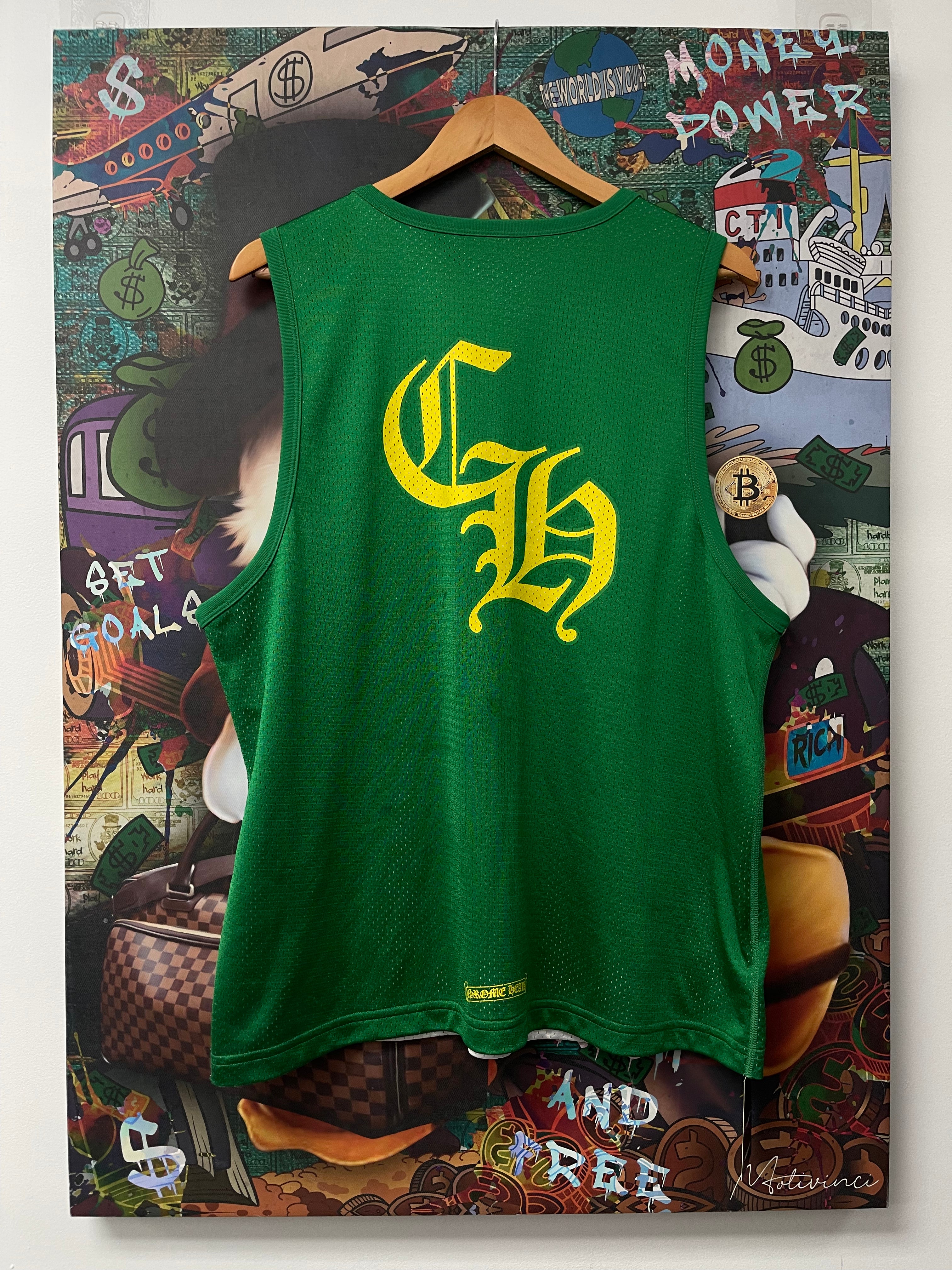 Chrome Hearts Jersey Green Yellow Used