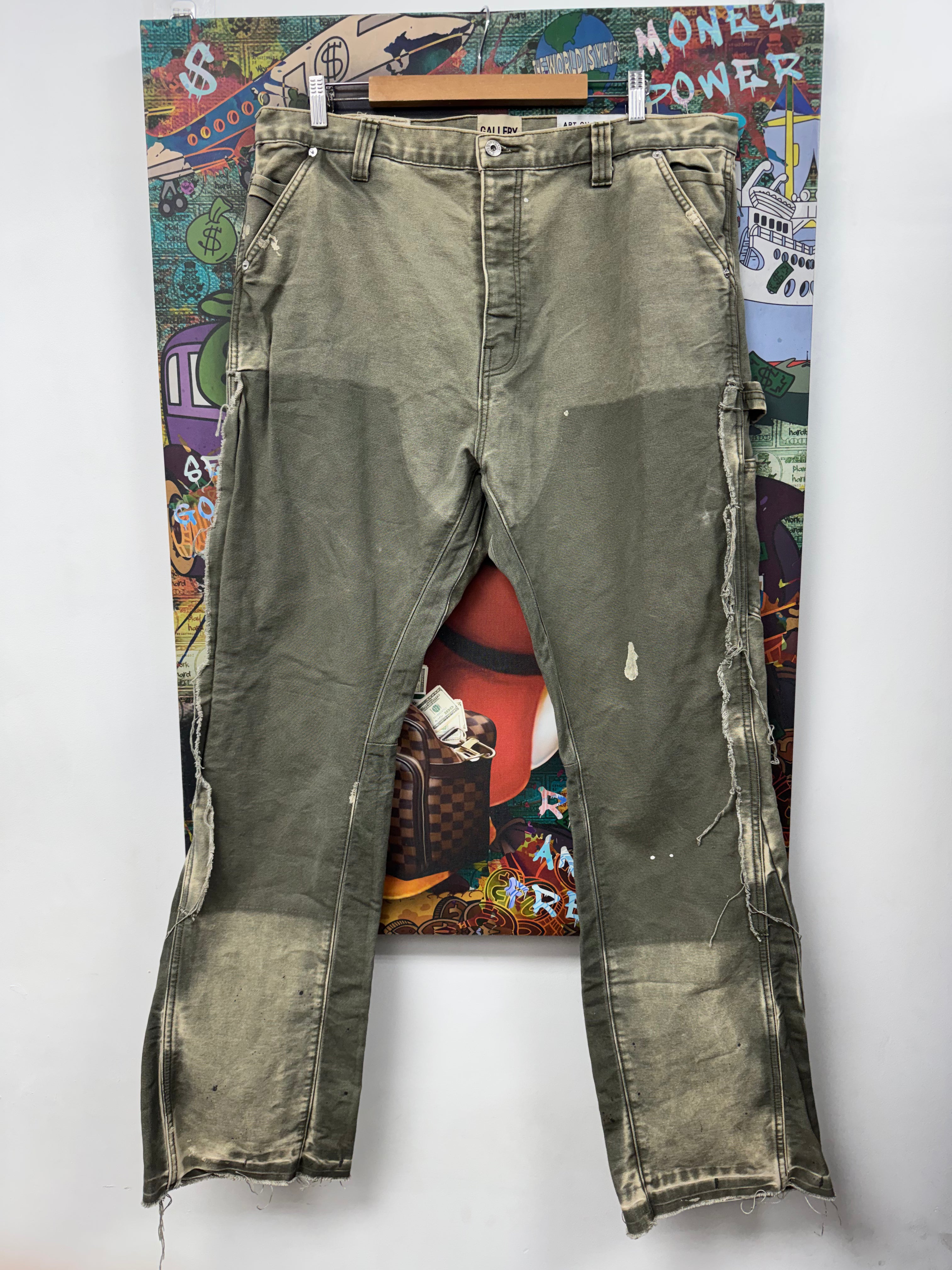 Gallery Dept. Olive Flared Jeans