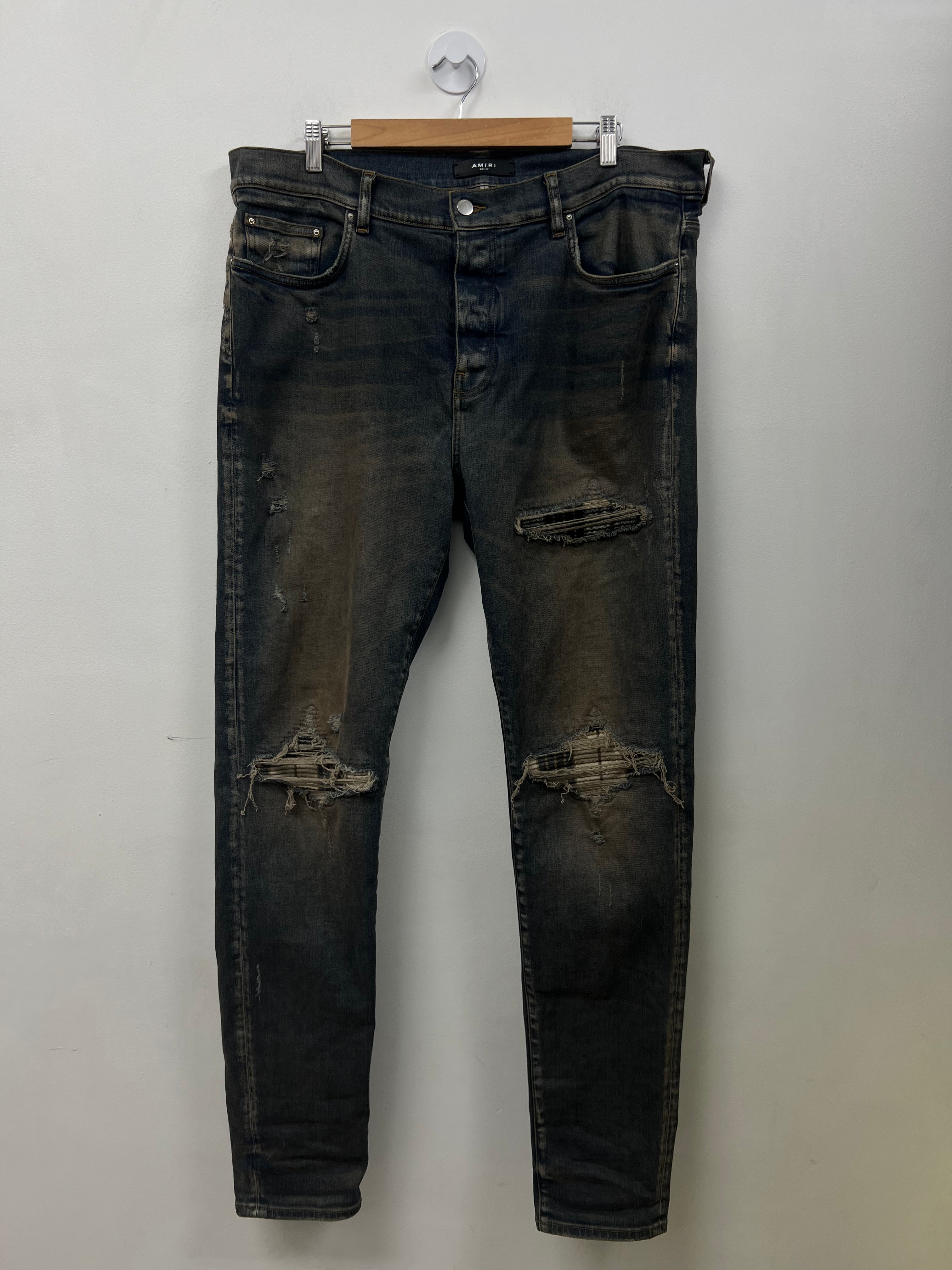 Amiri Mx1 Clay Denim Patch Jeans