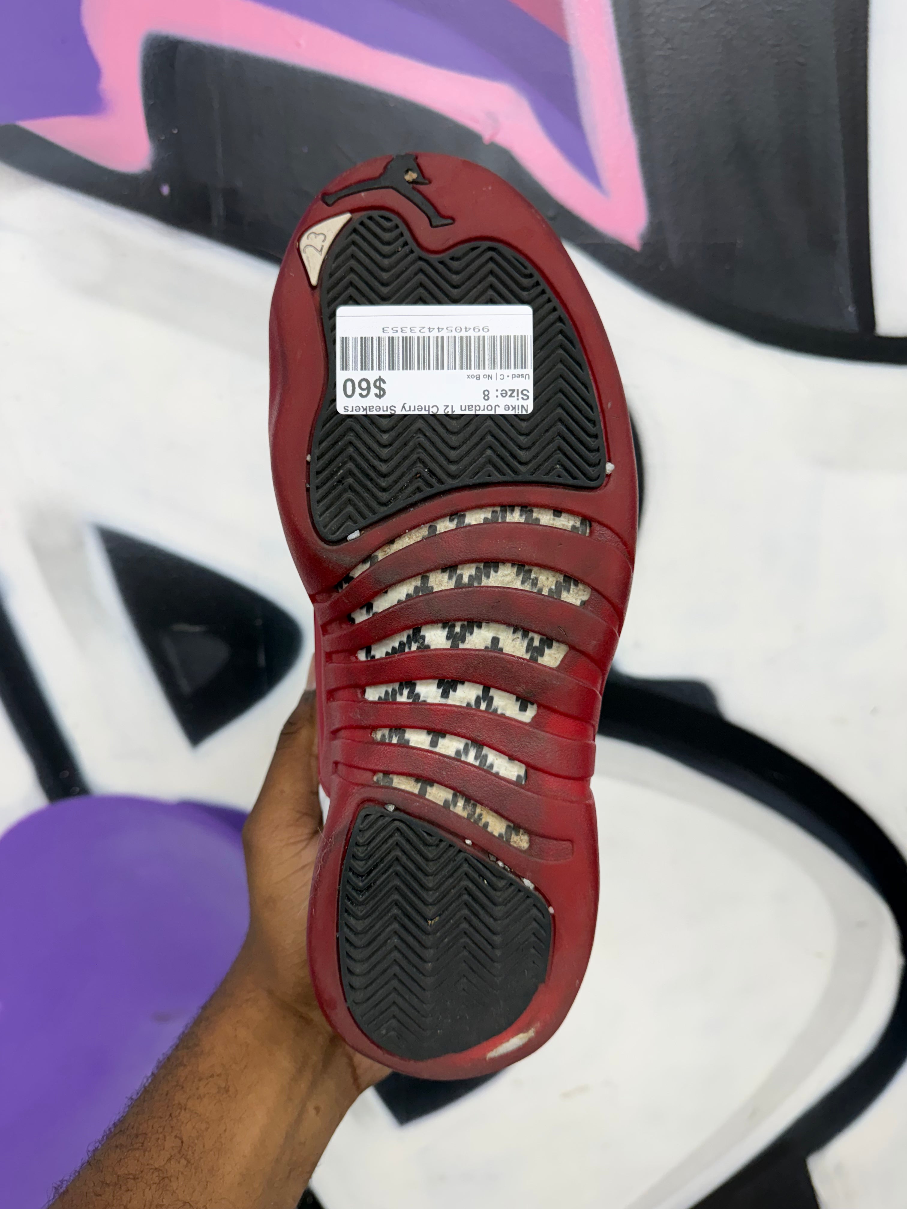 Nike Jordan 12 Cherry Sneakers