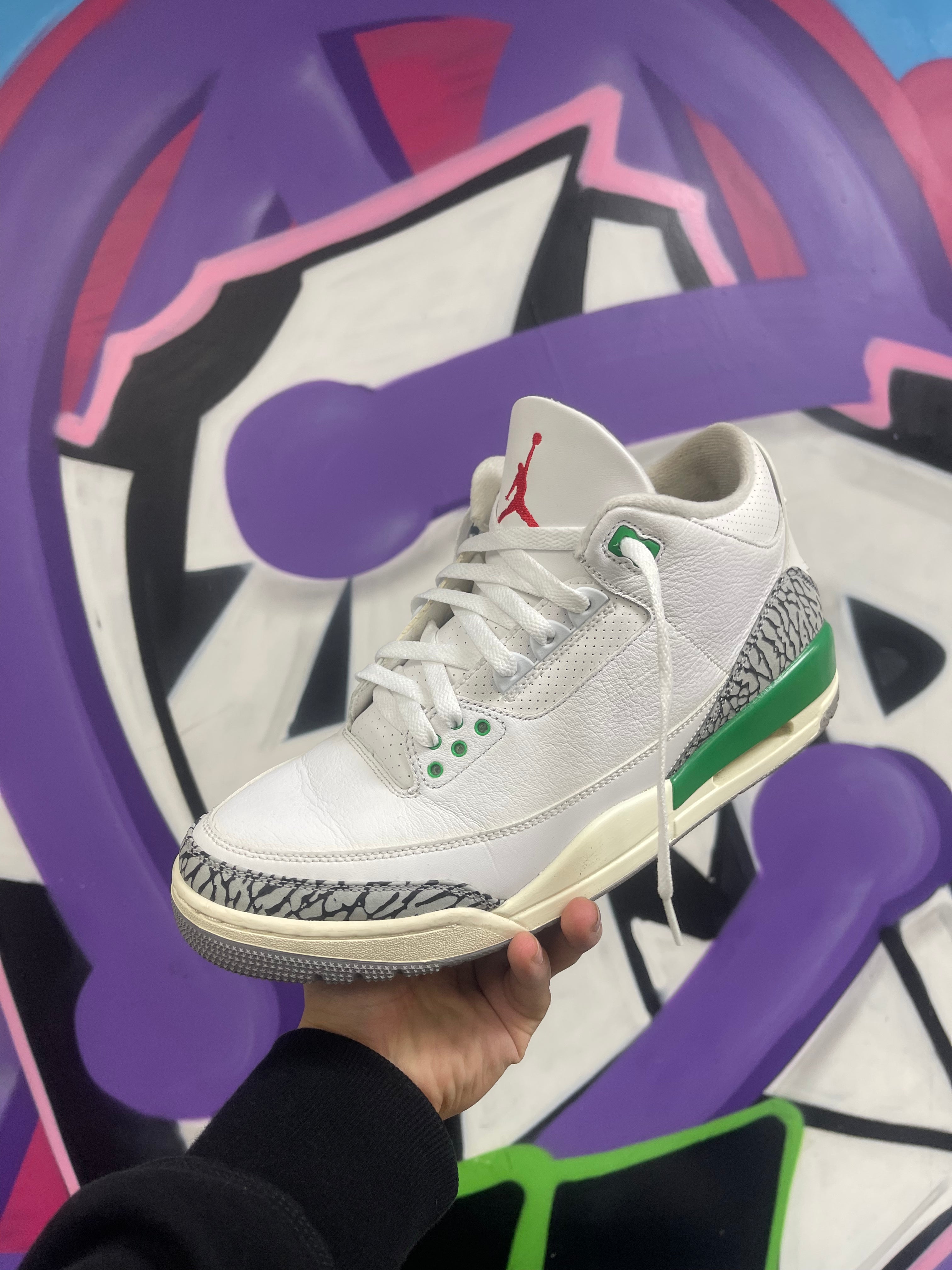 Jordan 3 Lucky Green Sneakers