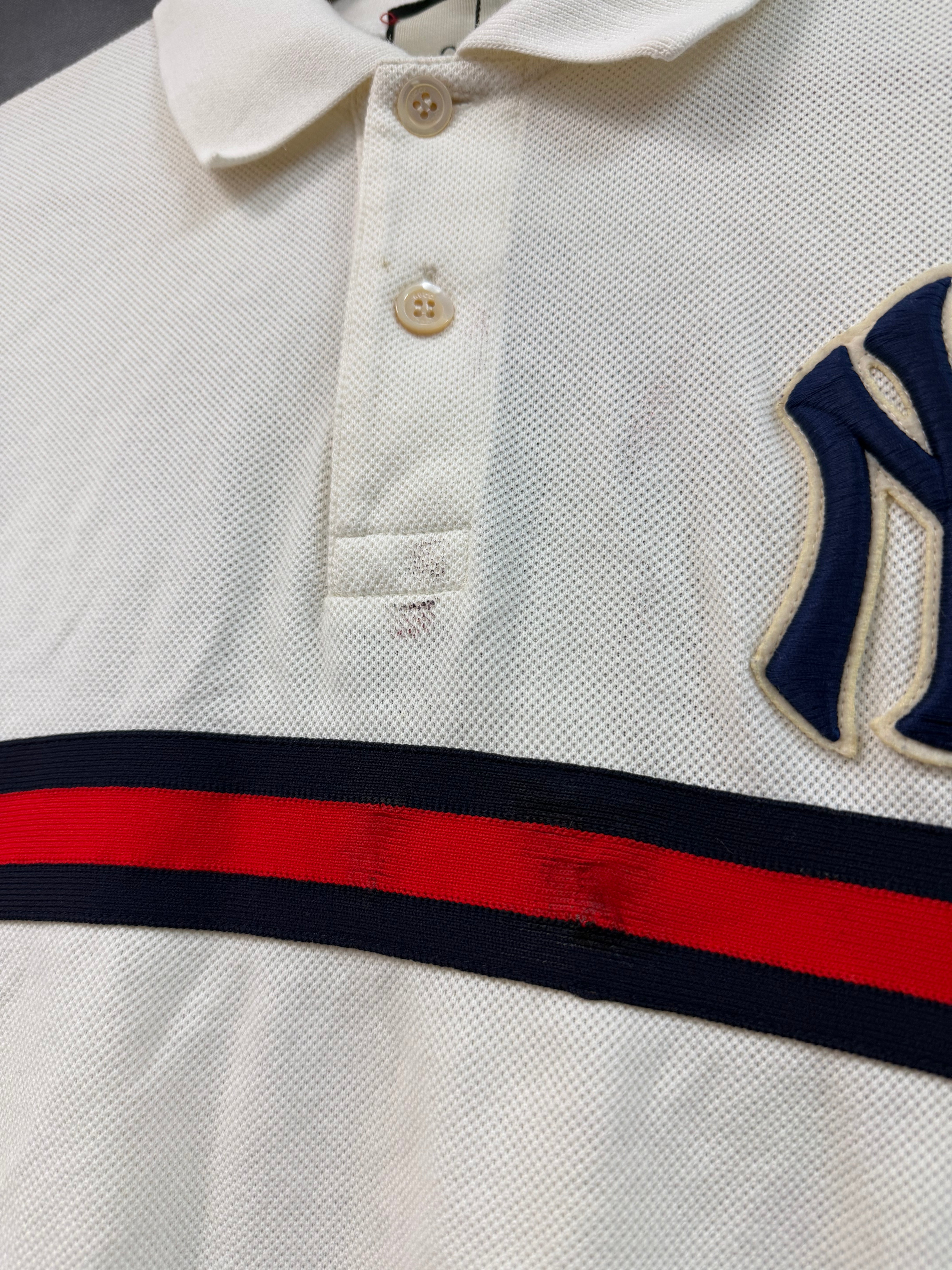 Gucci Cream Yankee Polo Tee