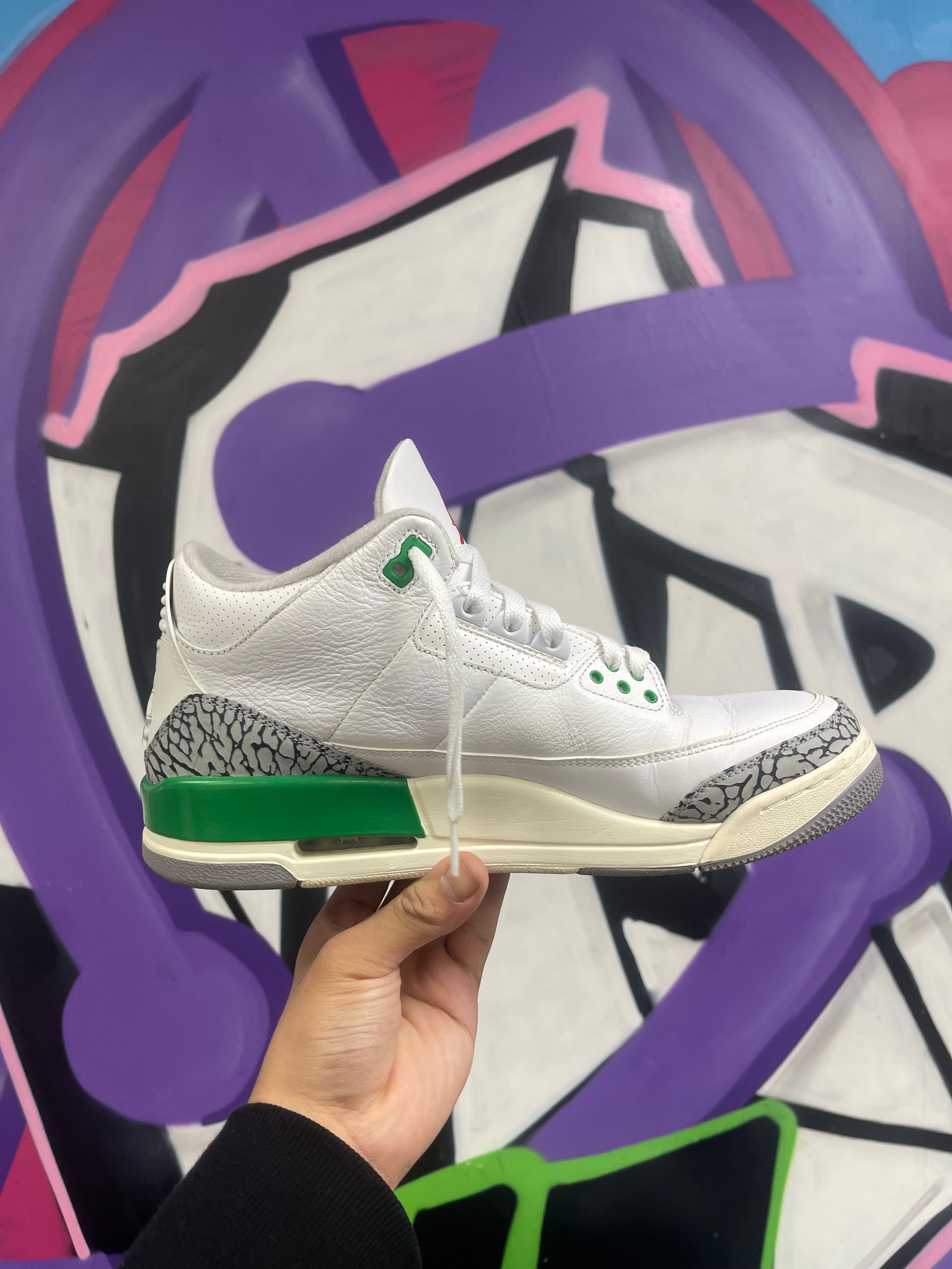 Jordan 3 Lucky Green Sneakers