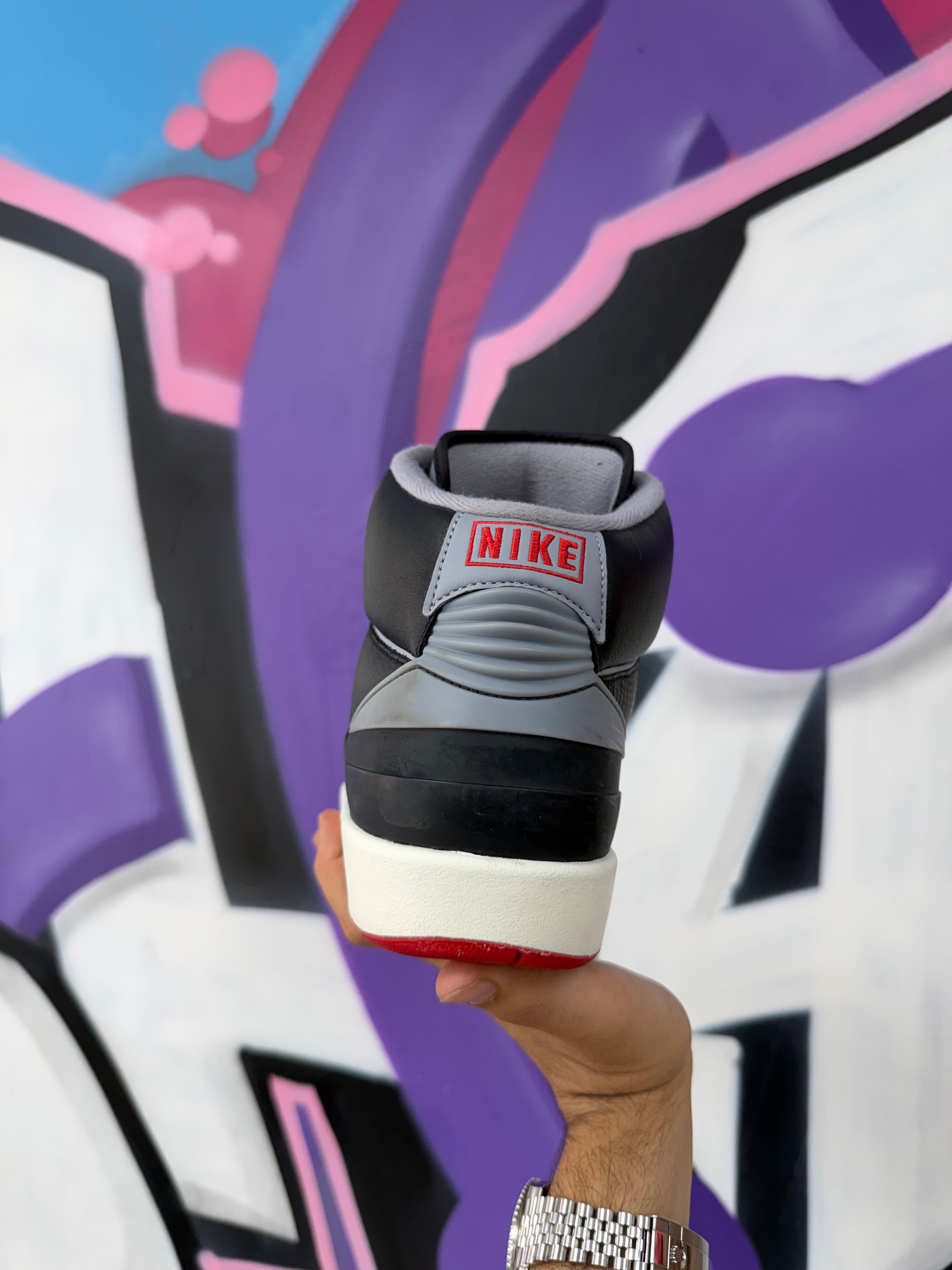 Jordan 2 Black Cement Sneakers
