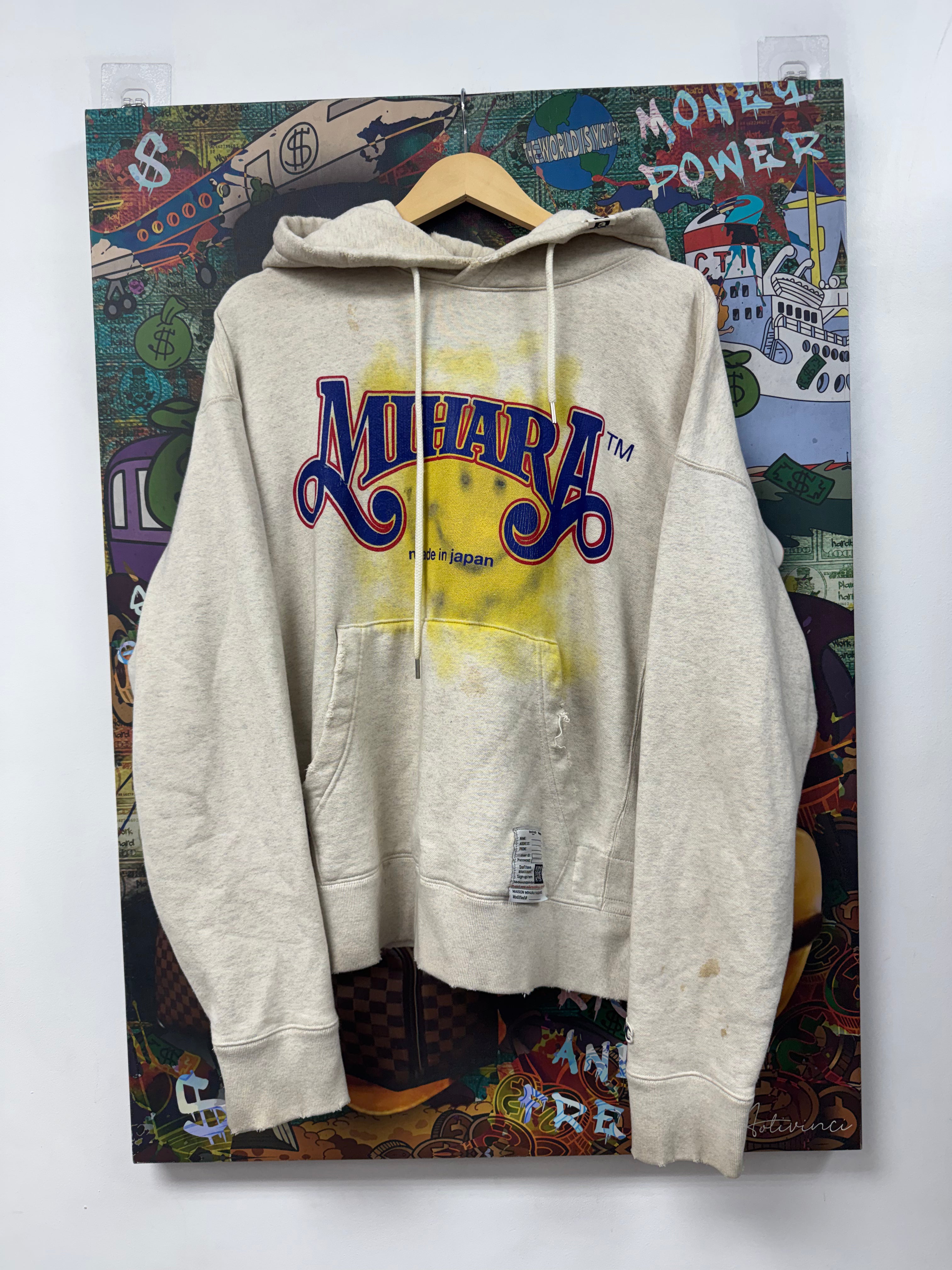 MMY Blue Yellow Chest Logo Hoodie