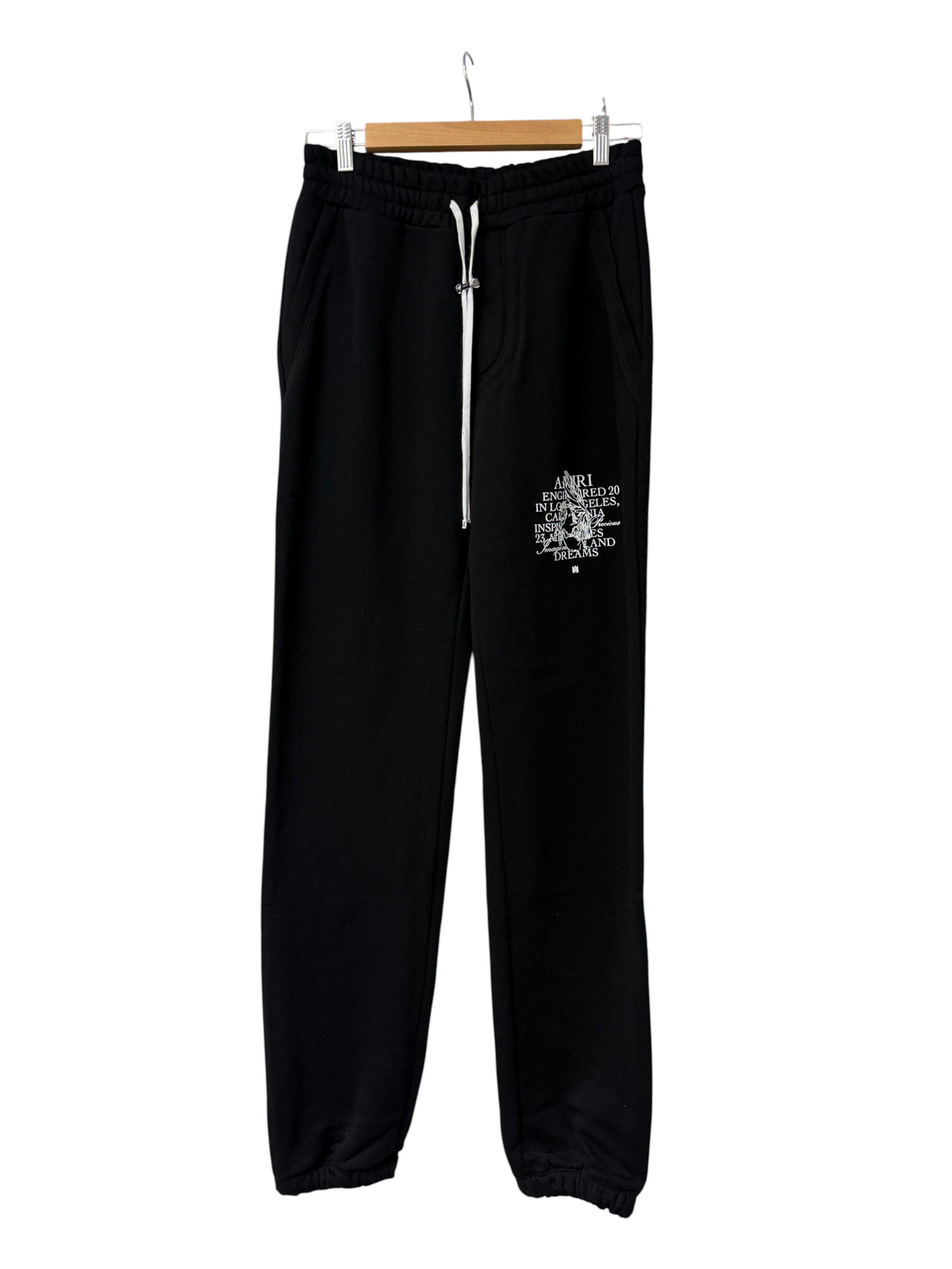 Amiri 'Precious Memories' Black Sweatpants