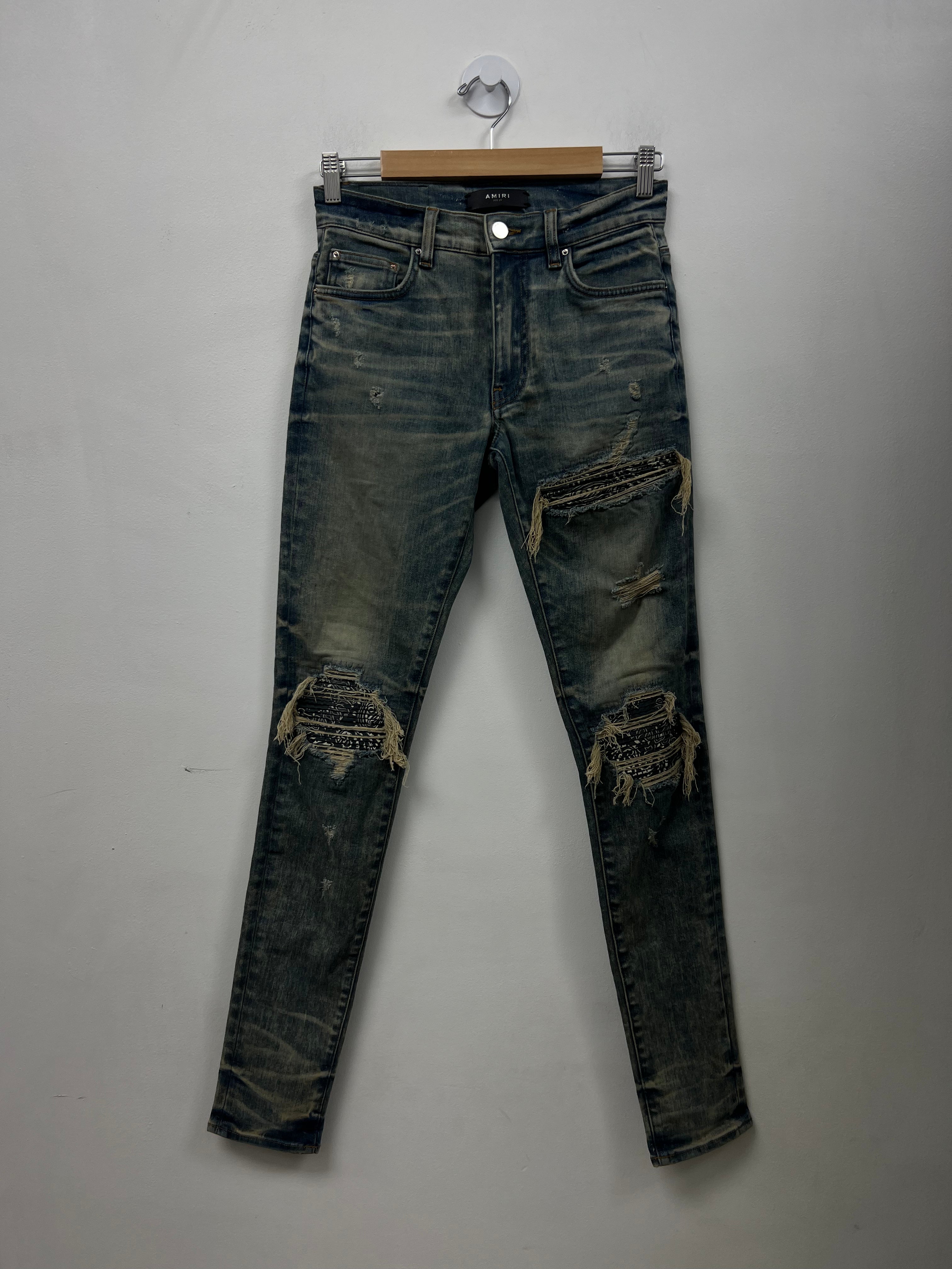Amiri Old English Paisley MX1 (Zipper) Jeans