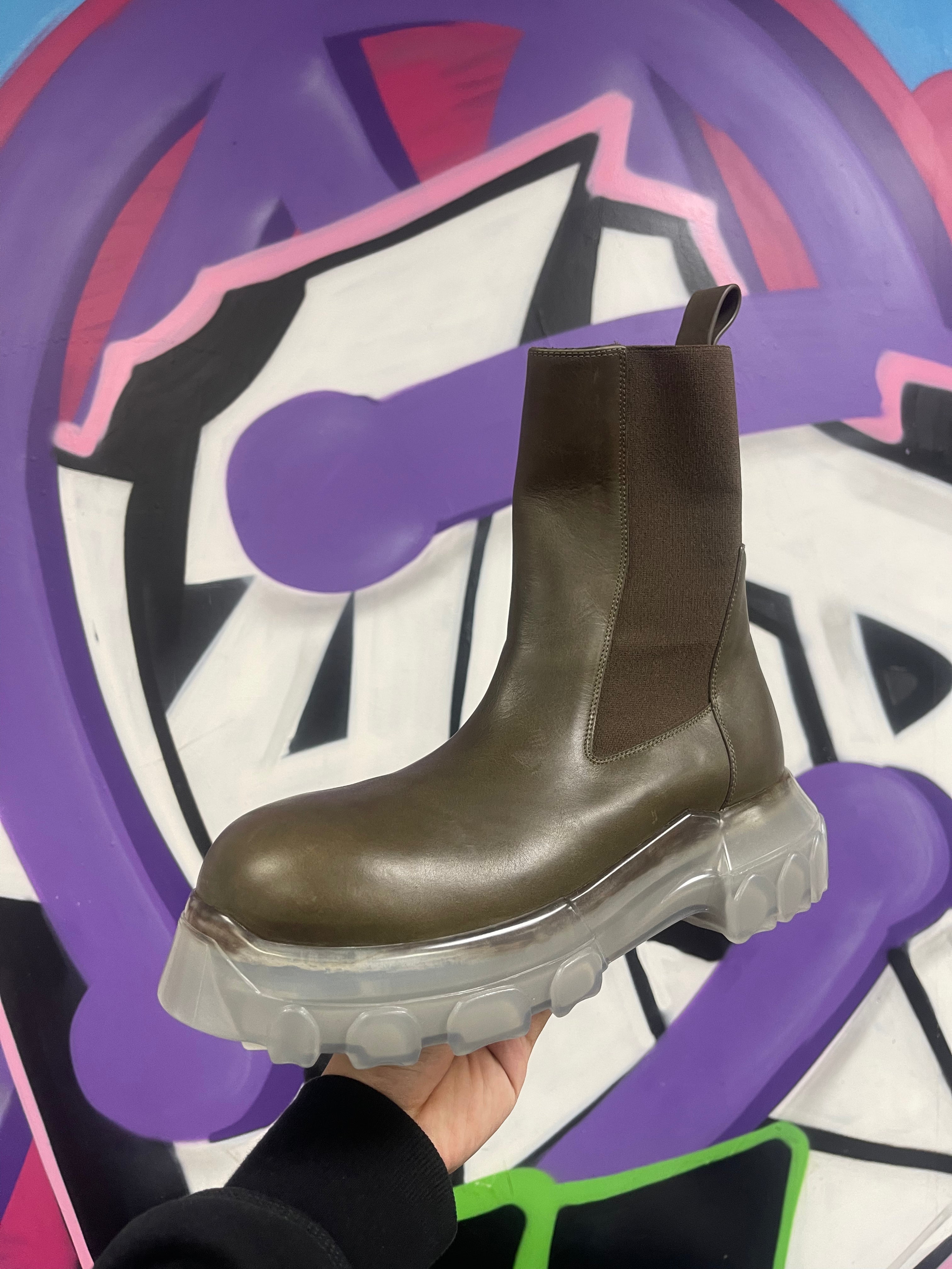 Rick Owens Beatle Mega Tractor Boots Boots