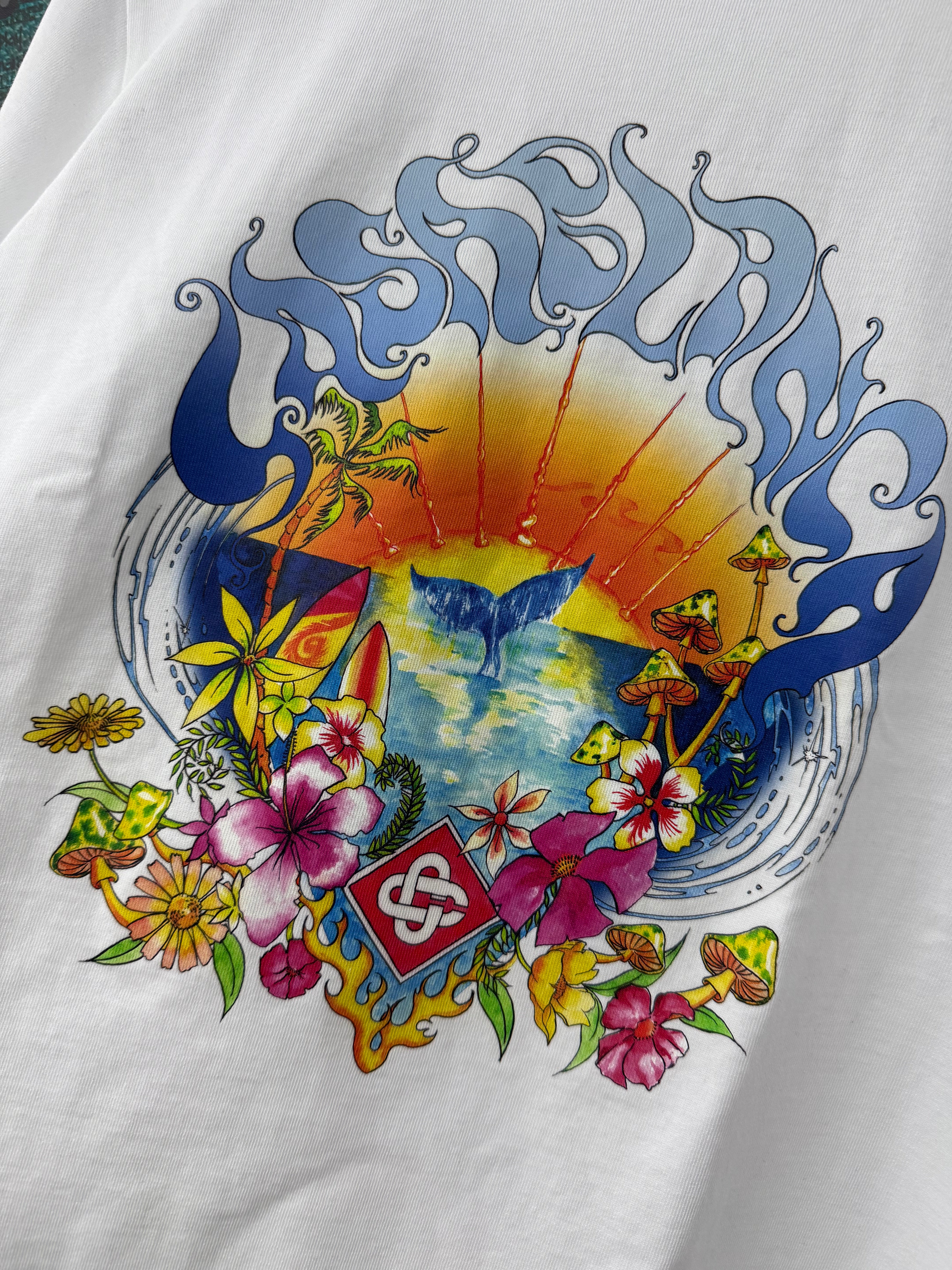 Casablanca Surf Tee White New Large With Tags