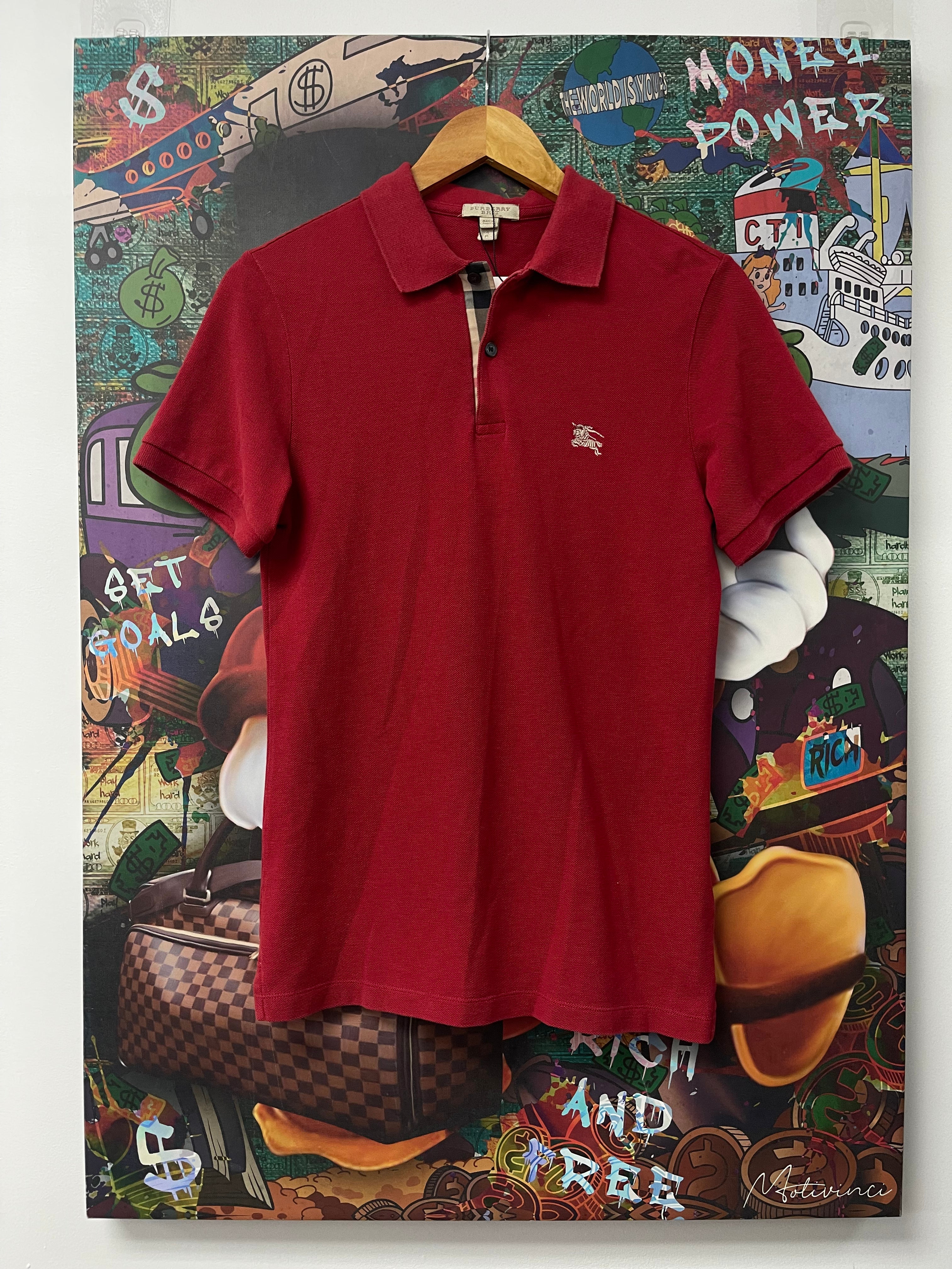 Burberry Red Polo Used