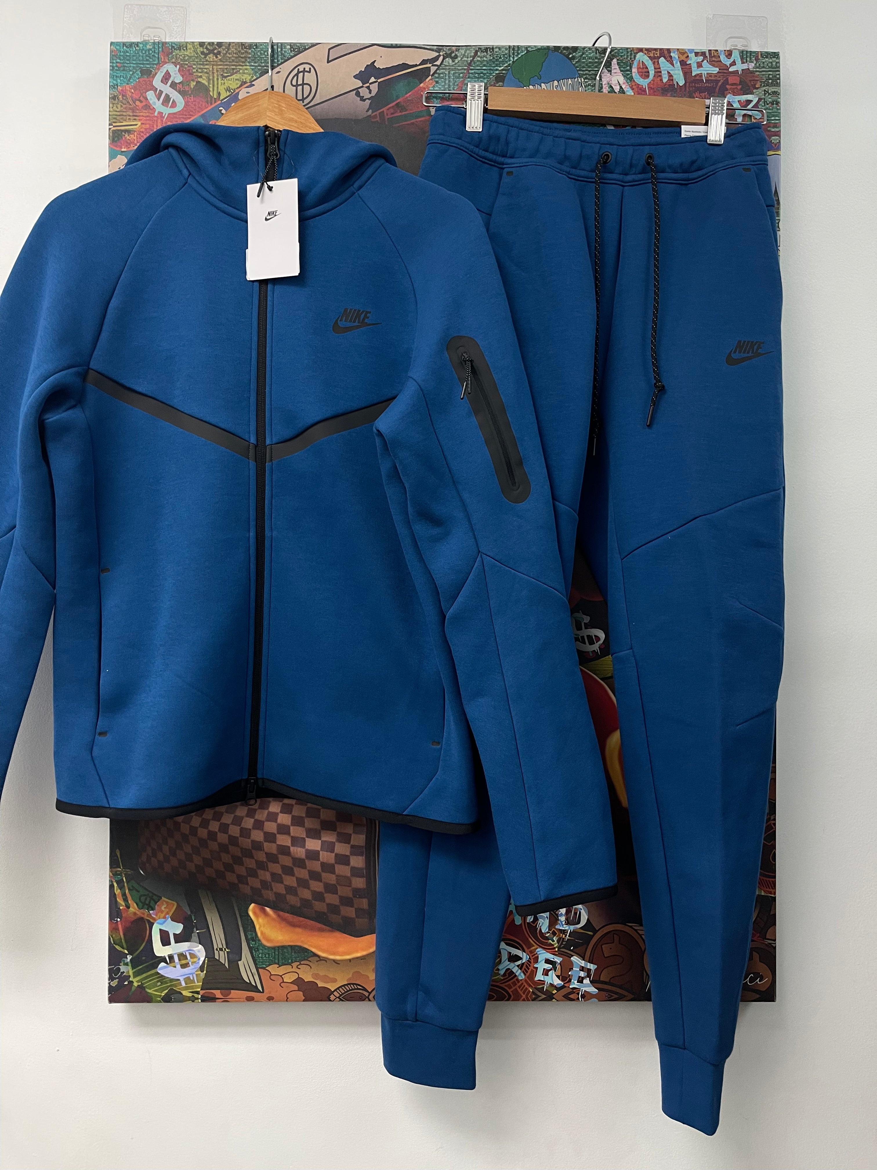 Nike Blue Tech Sweatsuit