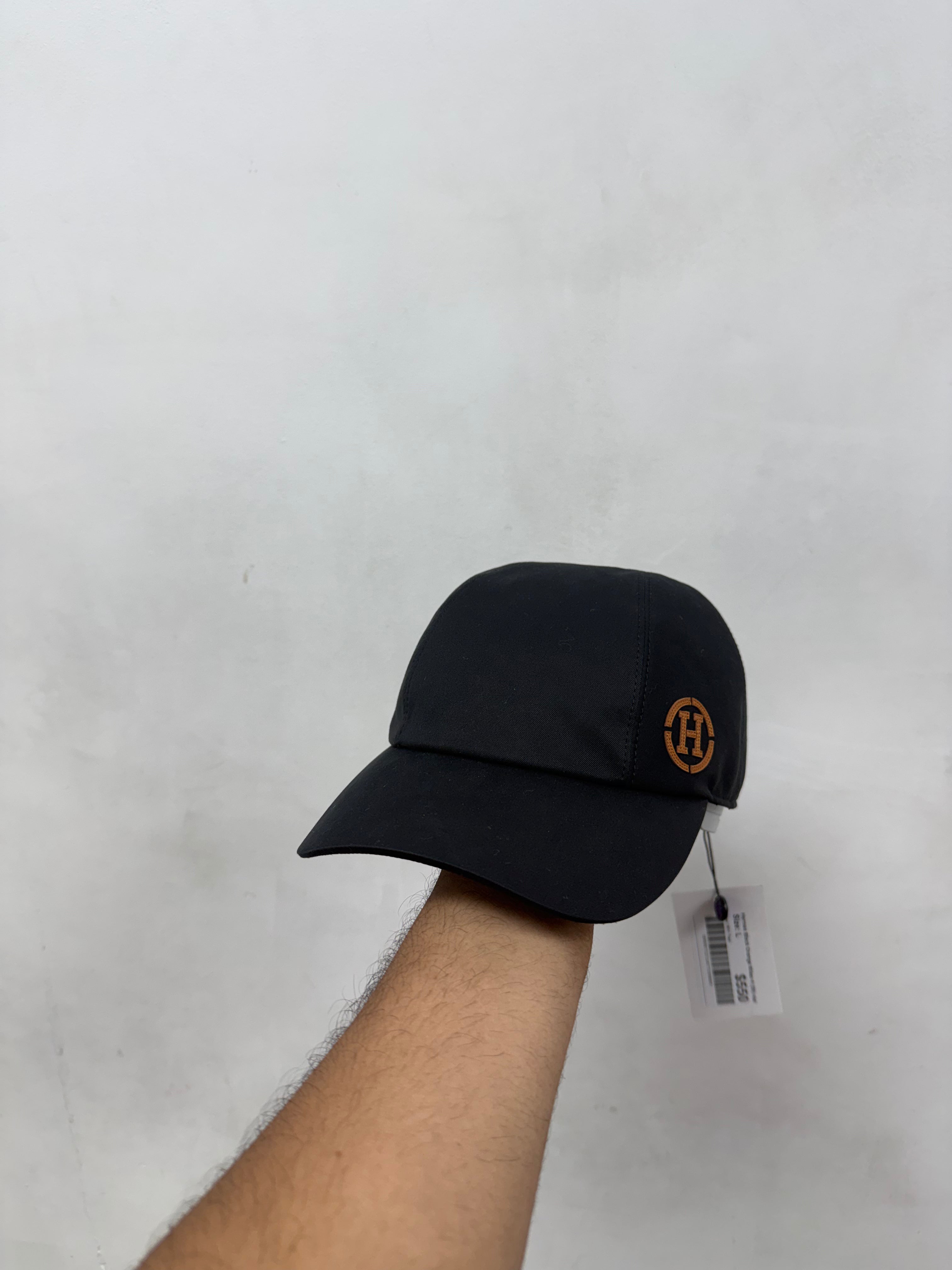 Hermes Black Orange Miles H (59) Hat