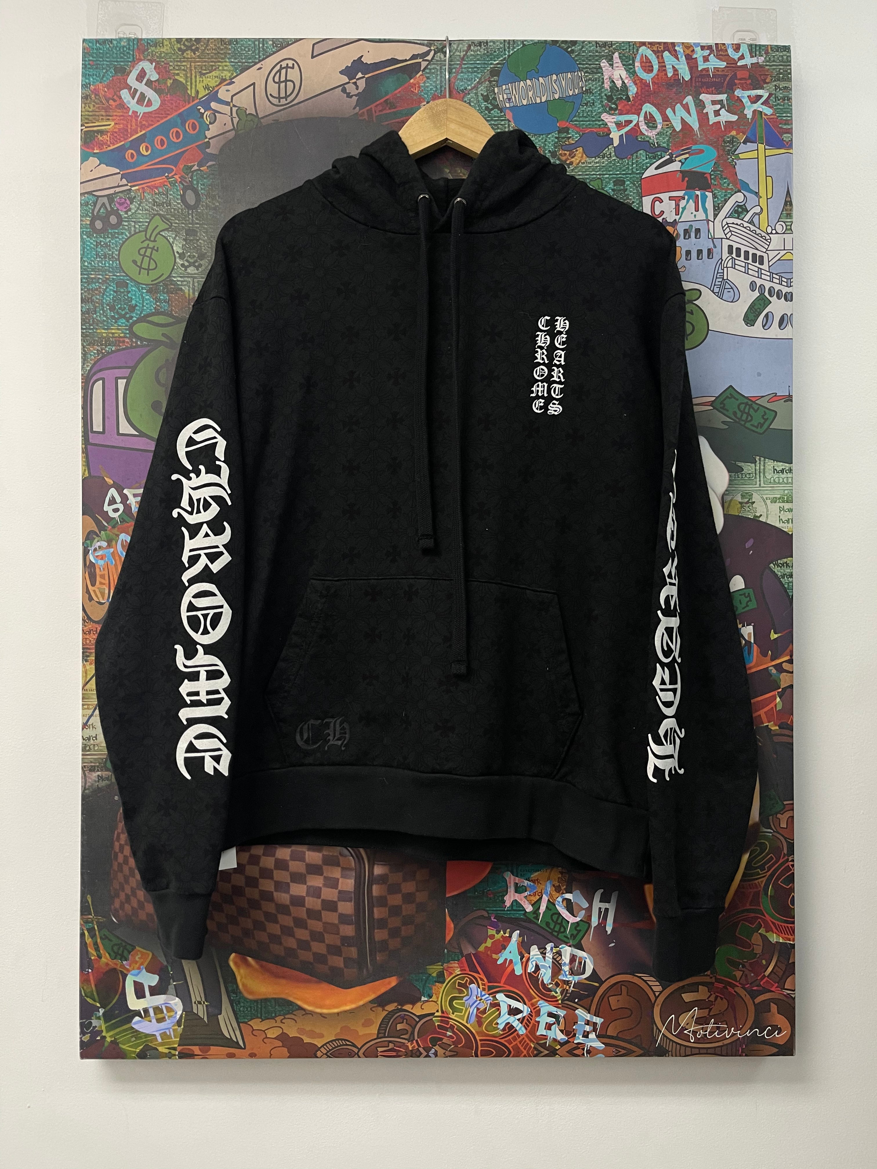 Chrome Hearts Black Plus Monogram Hoodie
