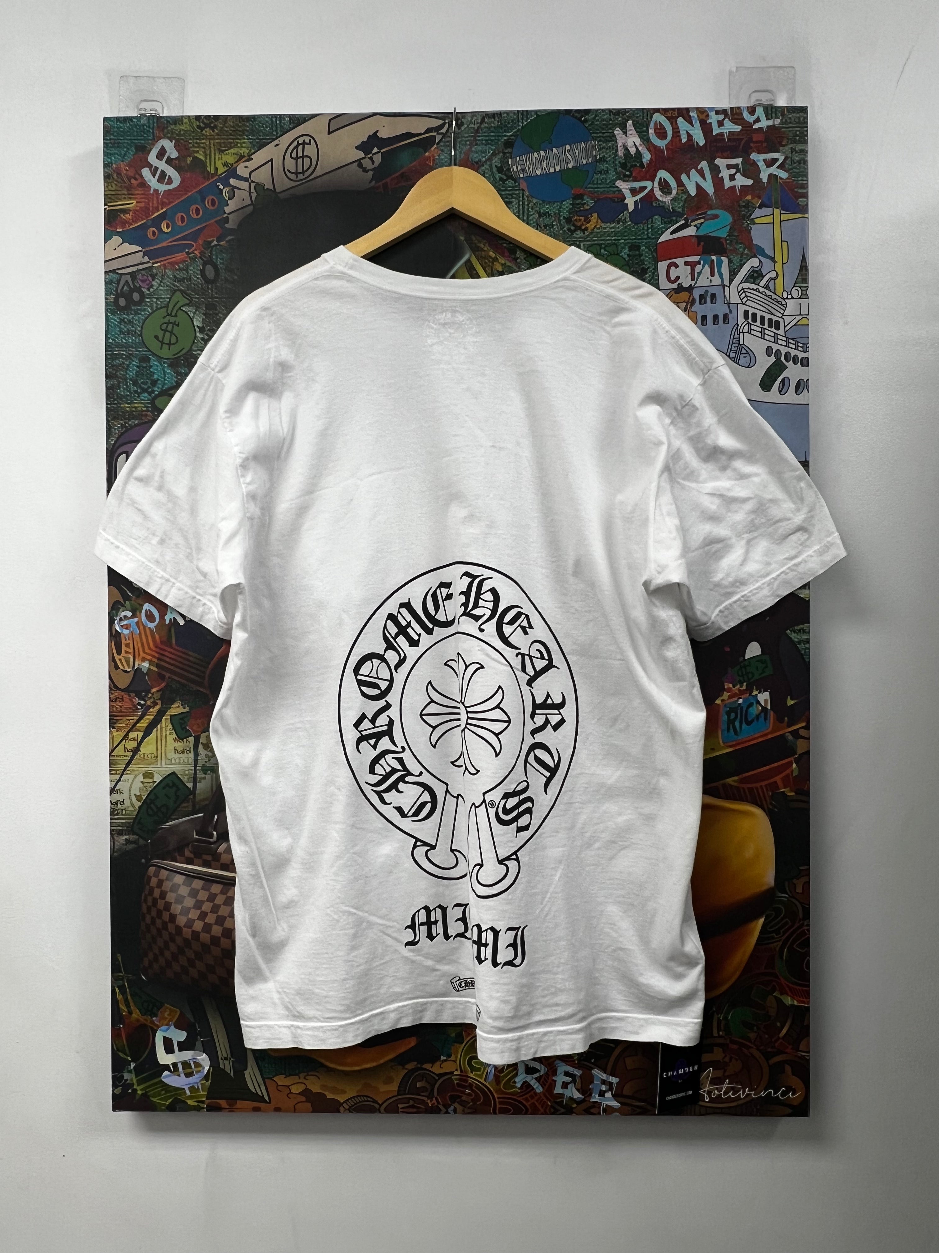 Chrome Hearts White Miami Horseshoe Tee