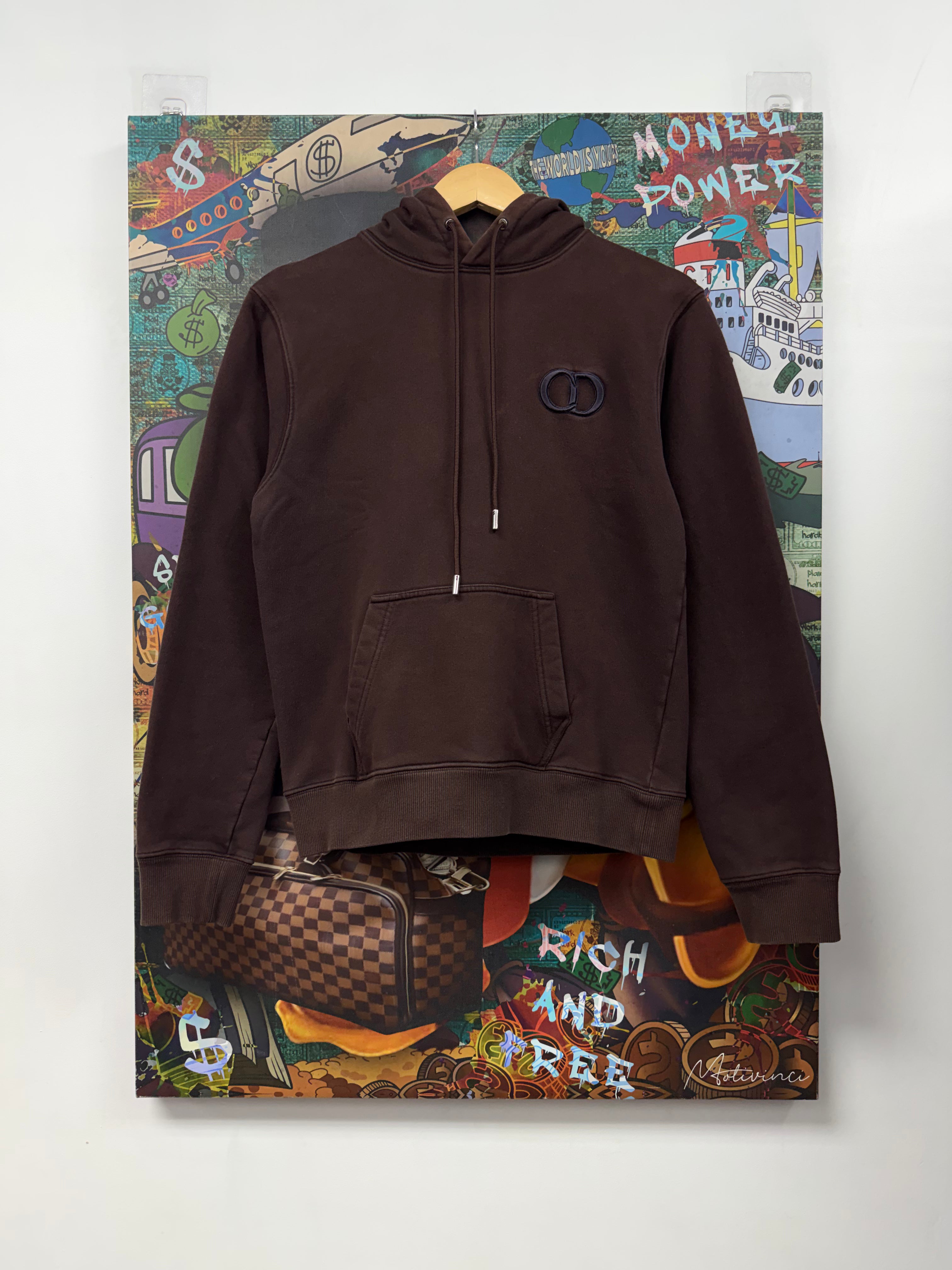 Dior Brown CD Logo Hoodie