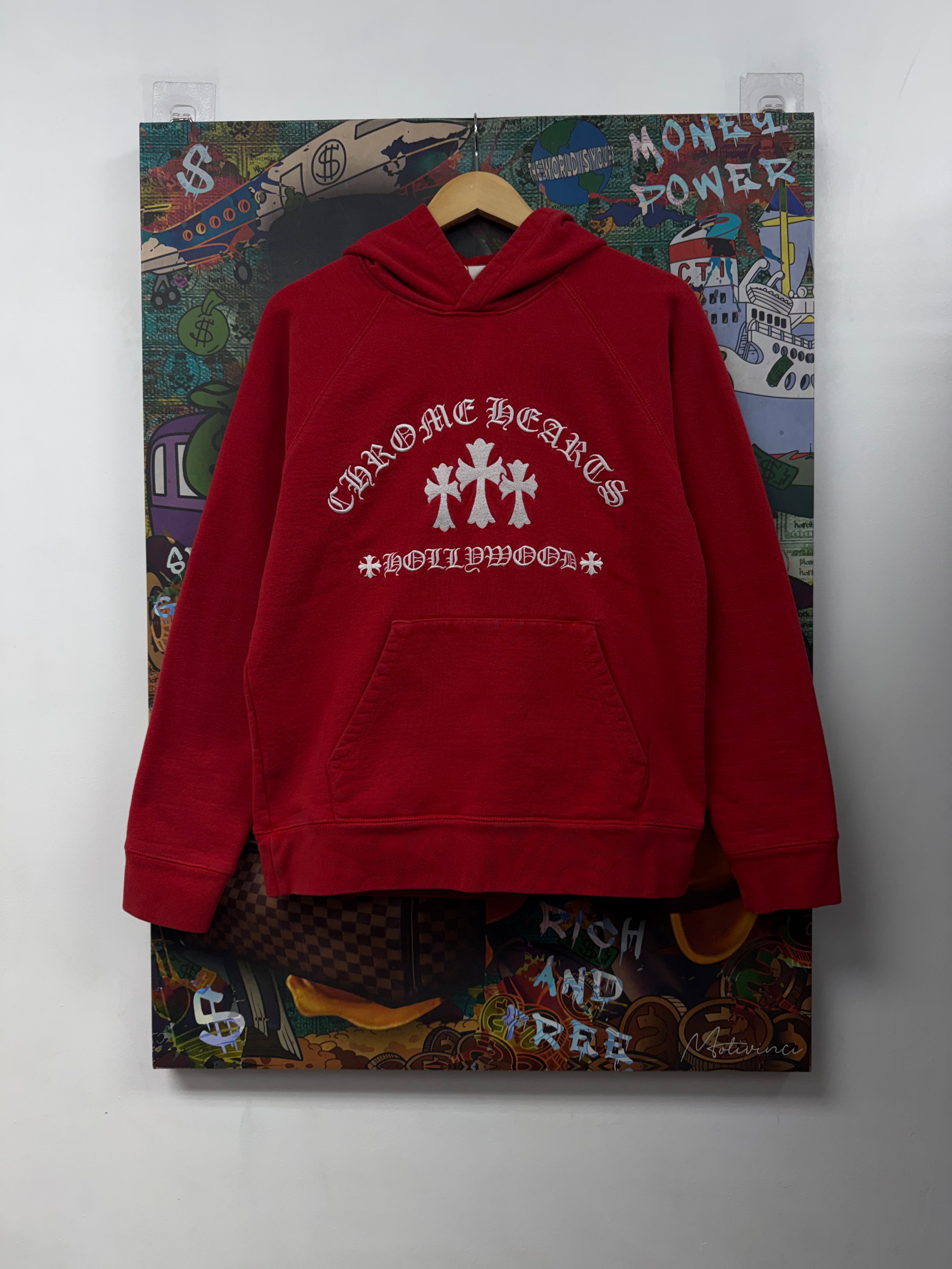 Chrome Hearts Red King Taco Hoodie