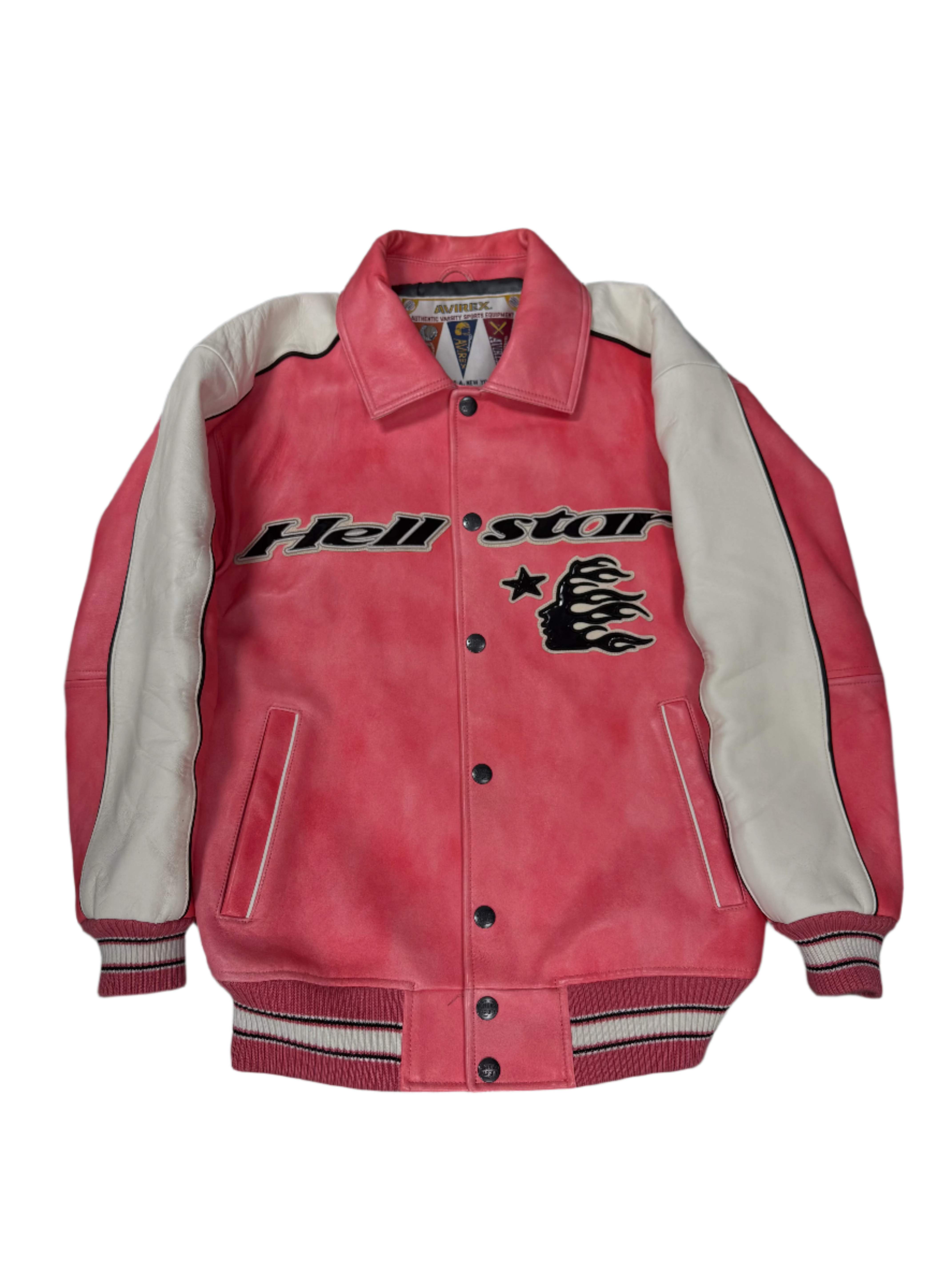 Hellstar Avirex Pink Varsity Jacket