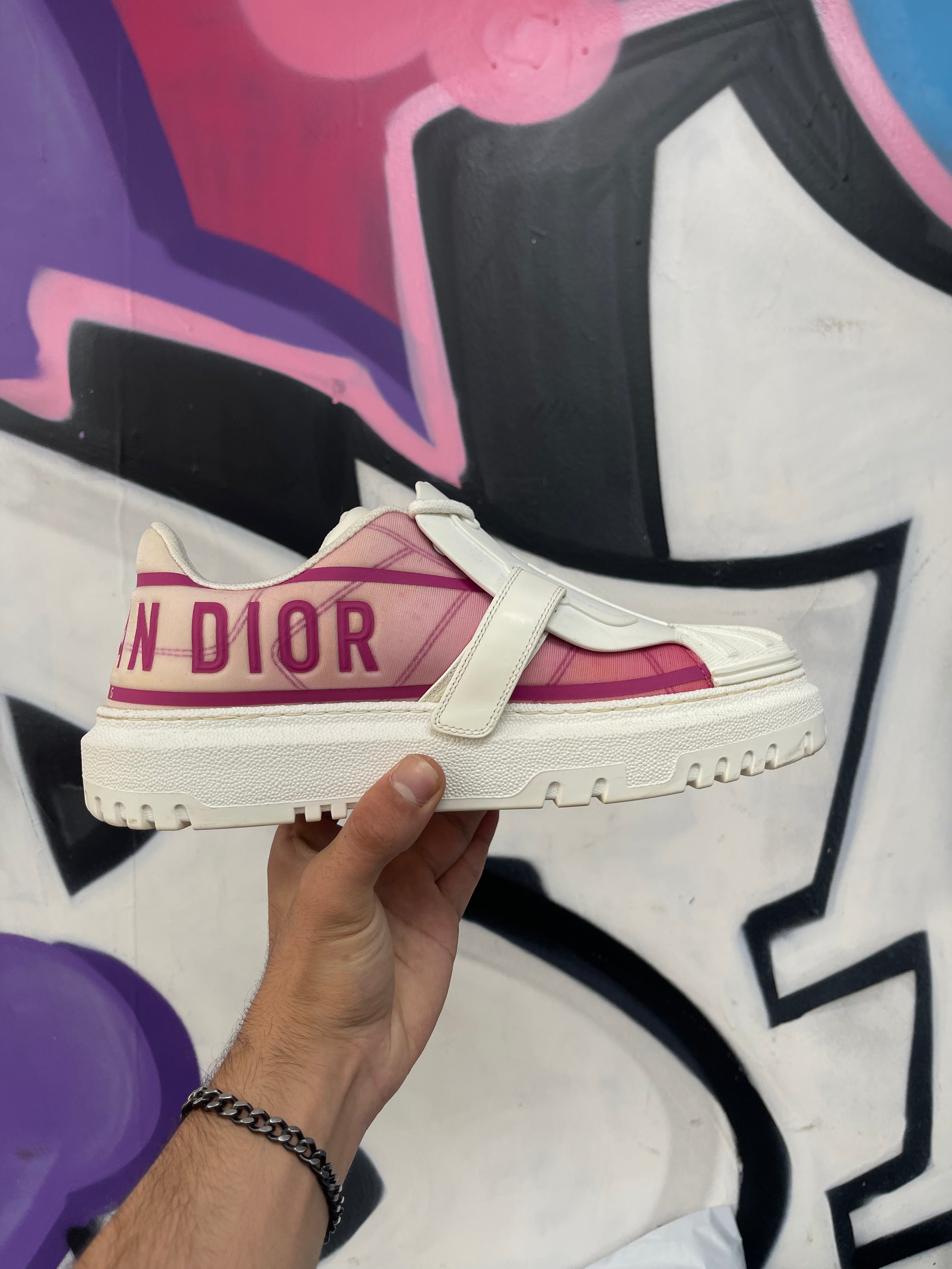 Dior White Pink Dior-ID Sneakers