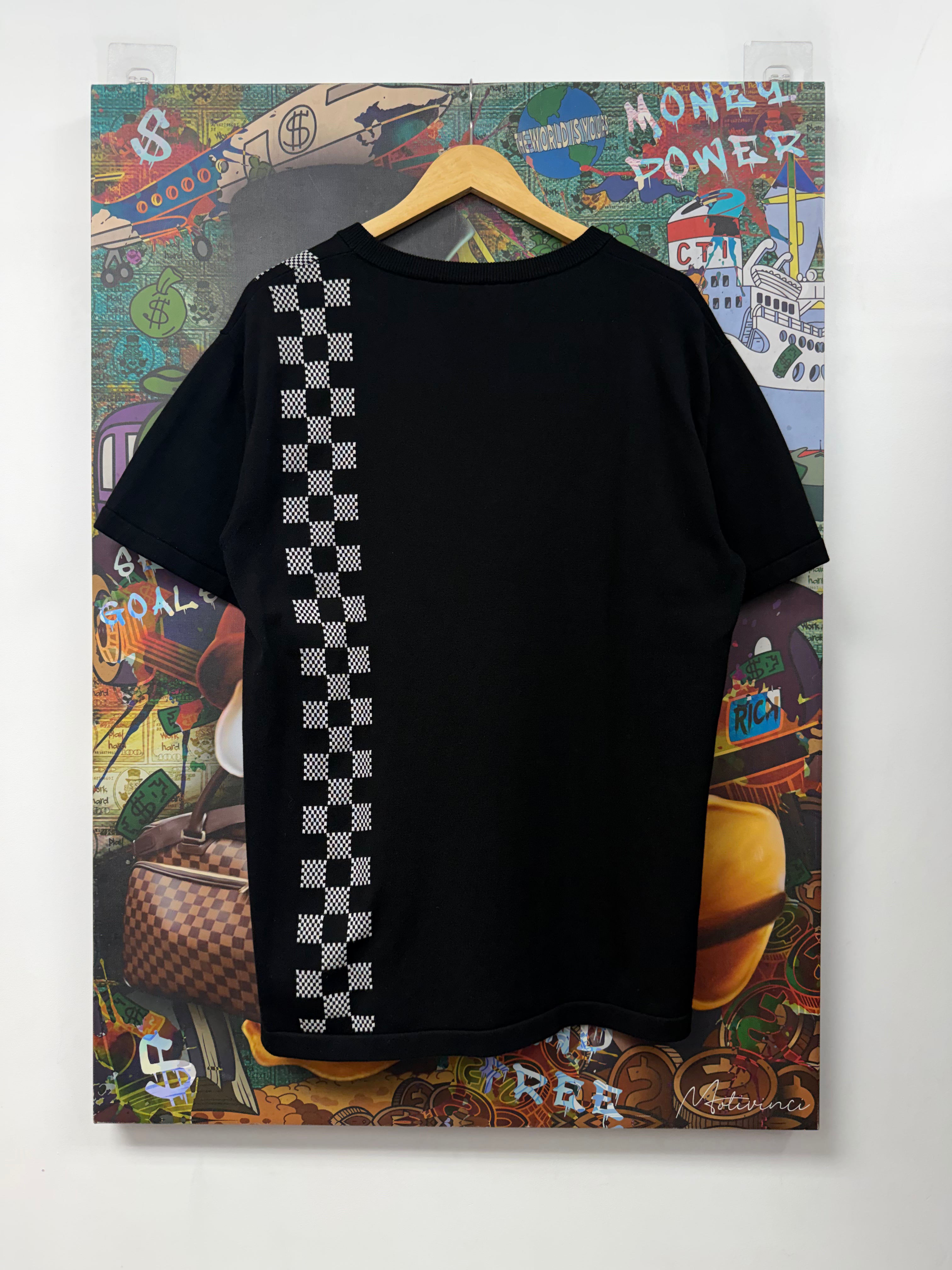 Louis Vuitton Black White Damier Tee