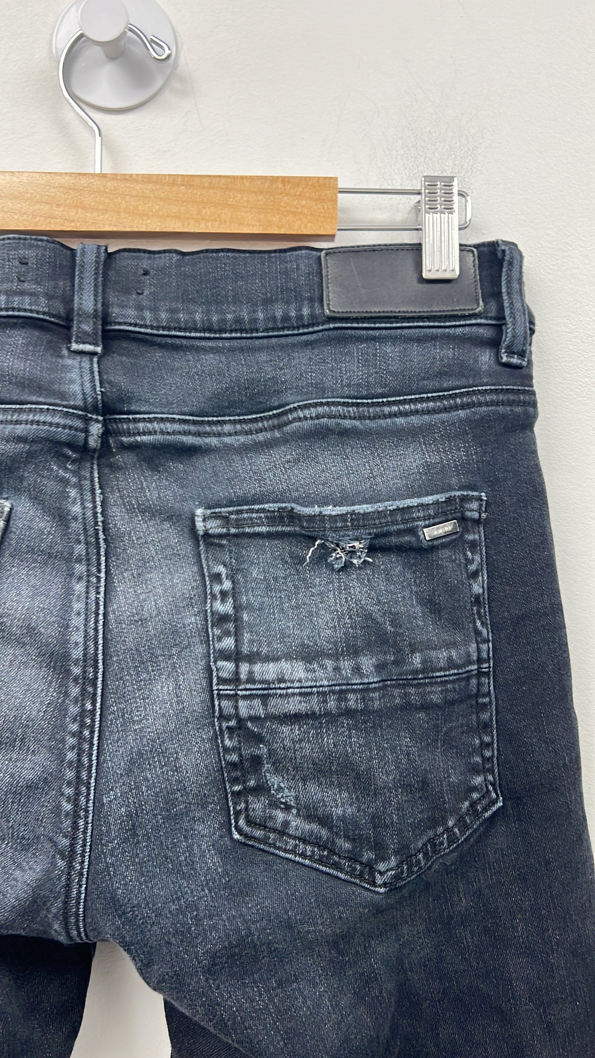 Amiri Black Wash Halloween Patchwork Jeans