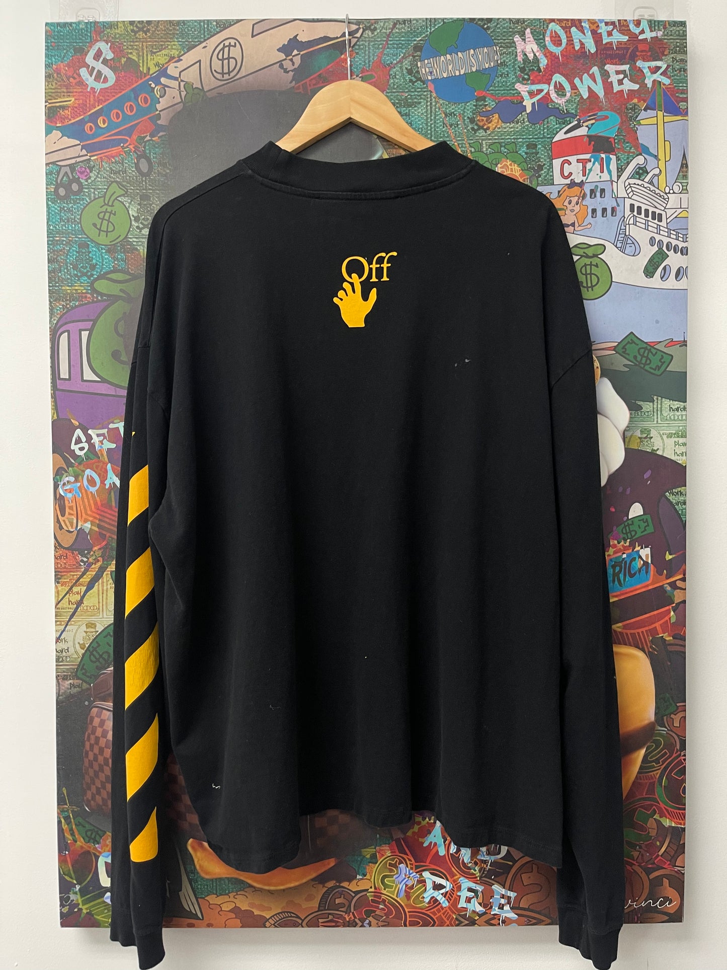 Off White Black Yellow LS Used