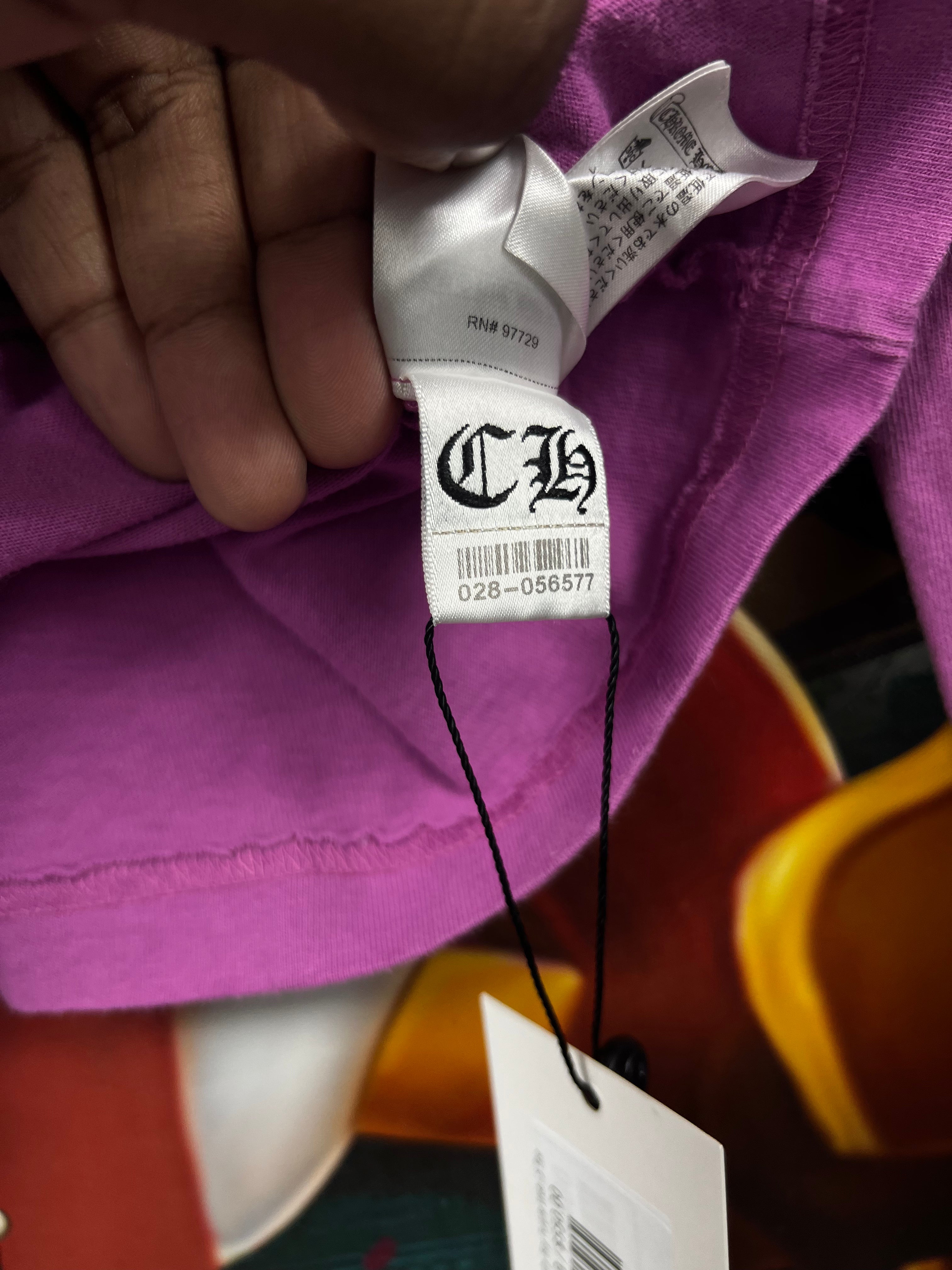 Chrome Hearts Matty Boy Purple Web LS Tee