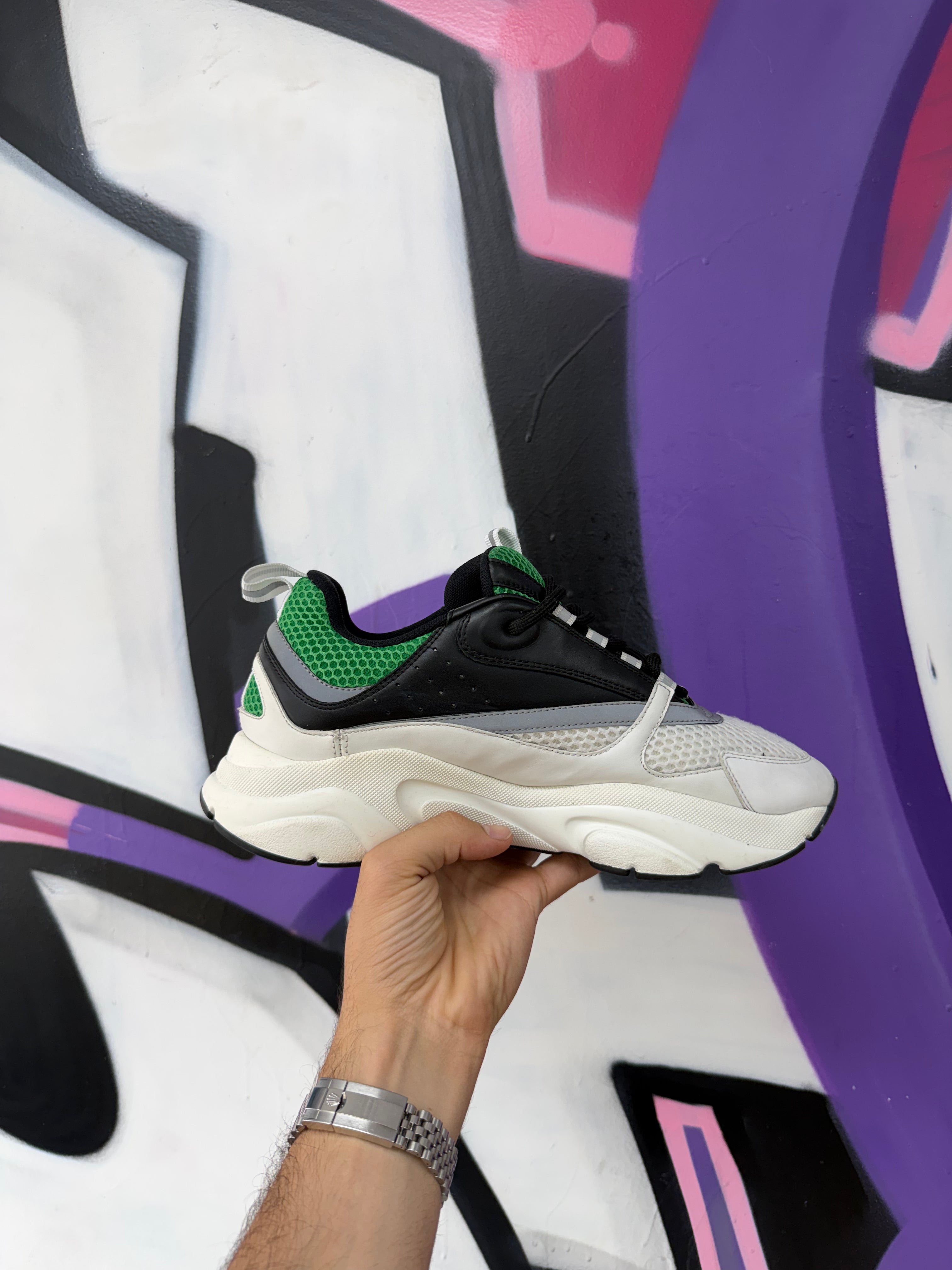 Dior Black Green White B22 Sneakers