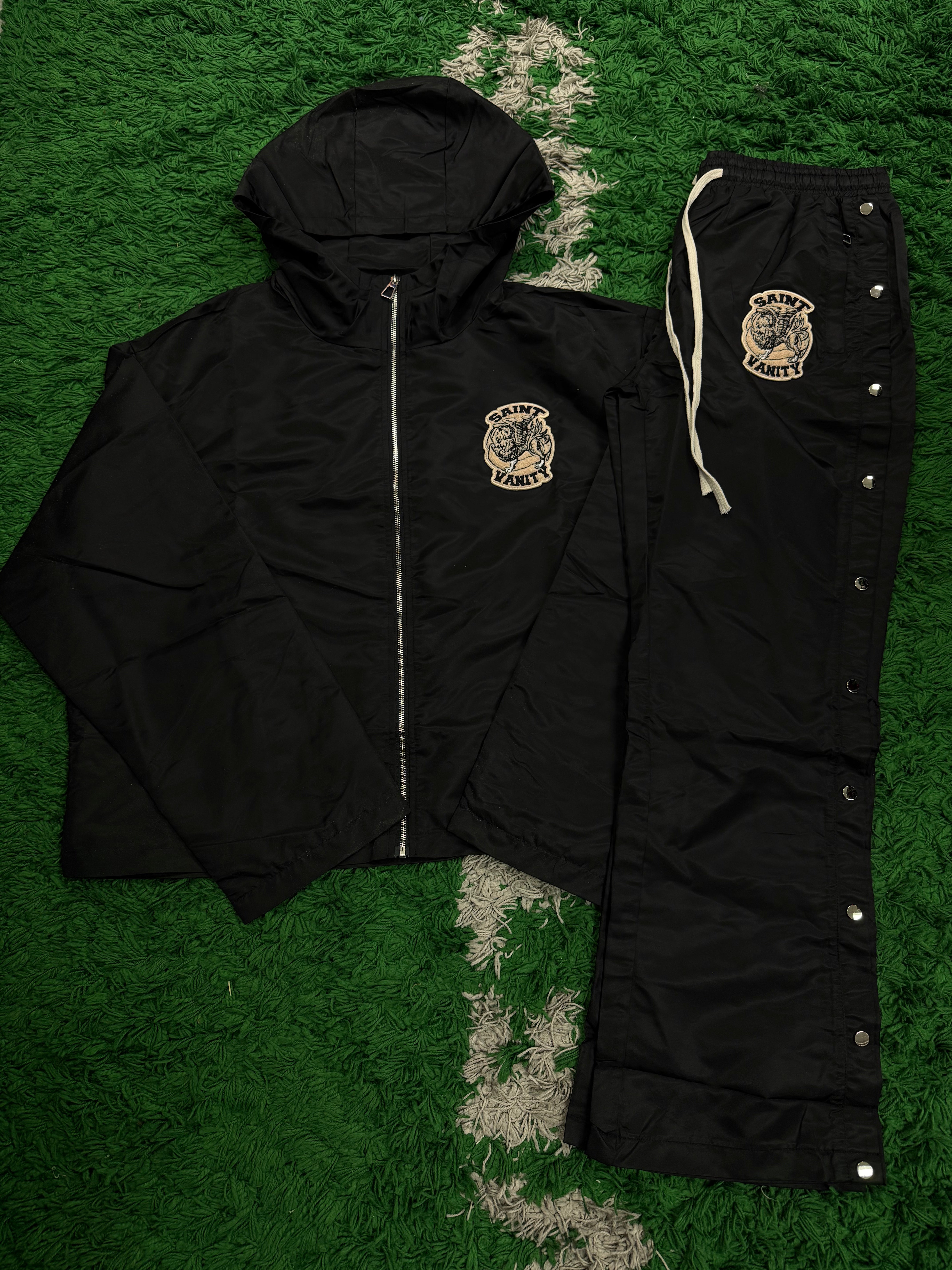 Saint Vanity Black Nylon Set