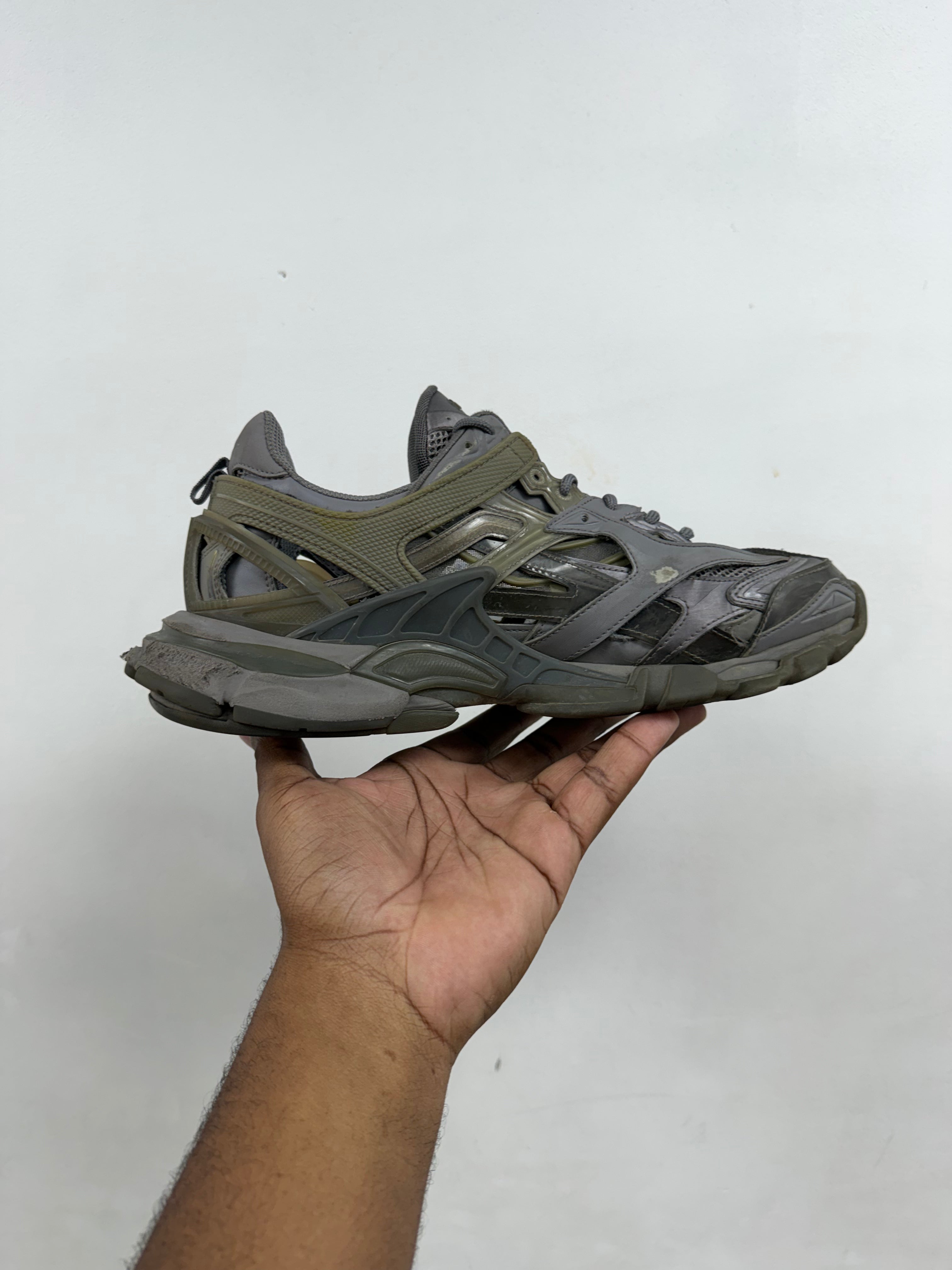 Balenciaga Grey Track 2 Sneakers