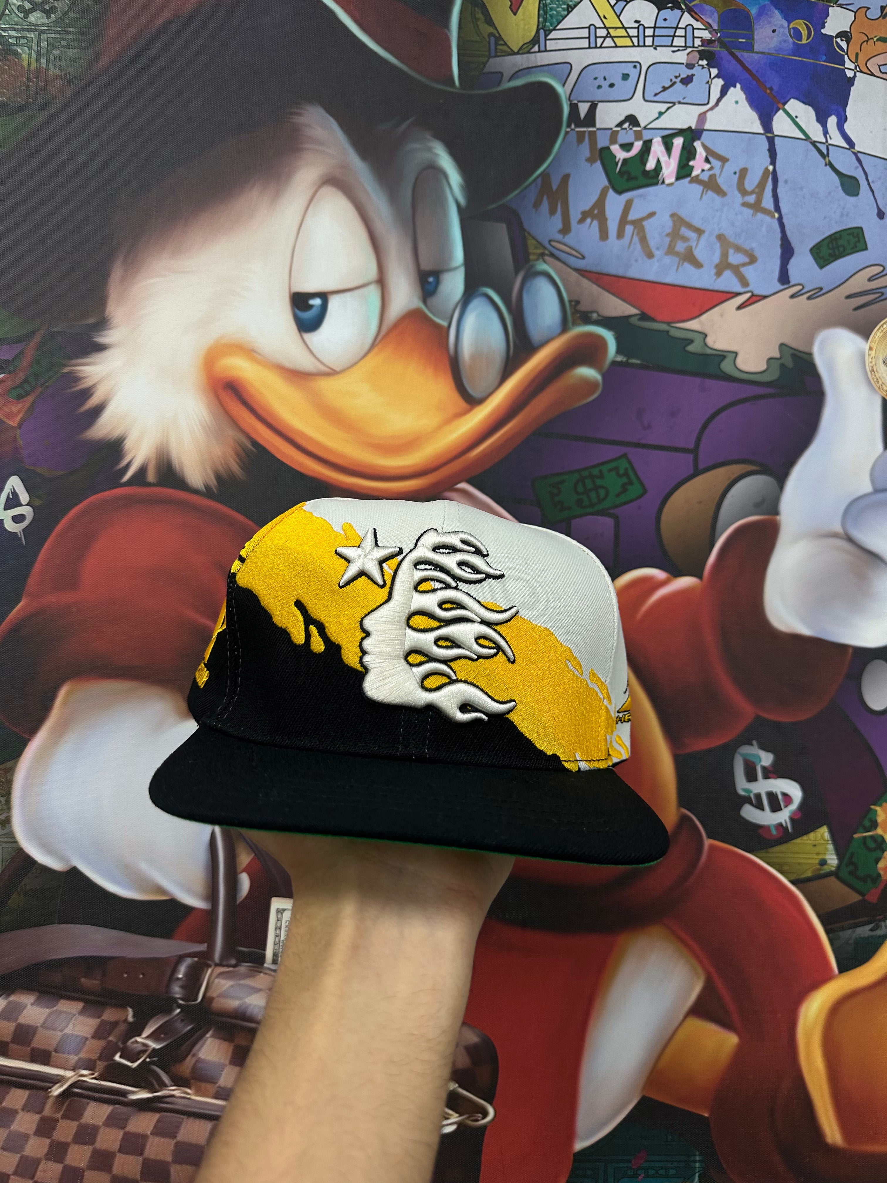 Hellstar Paint Brush Snapback Yellow New OSFM In Plastic