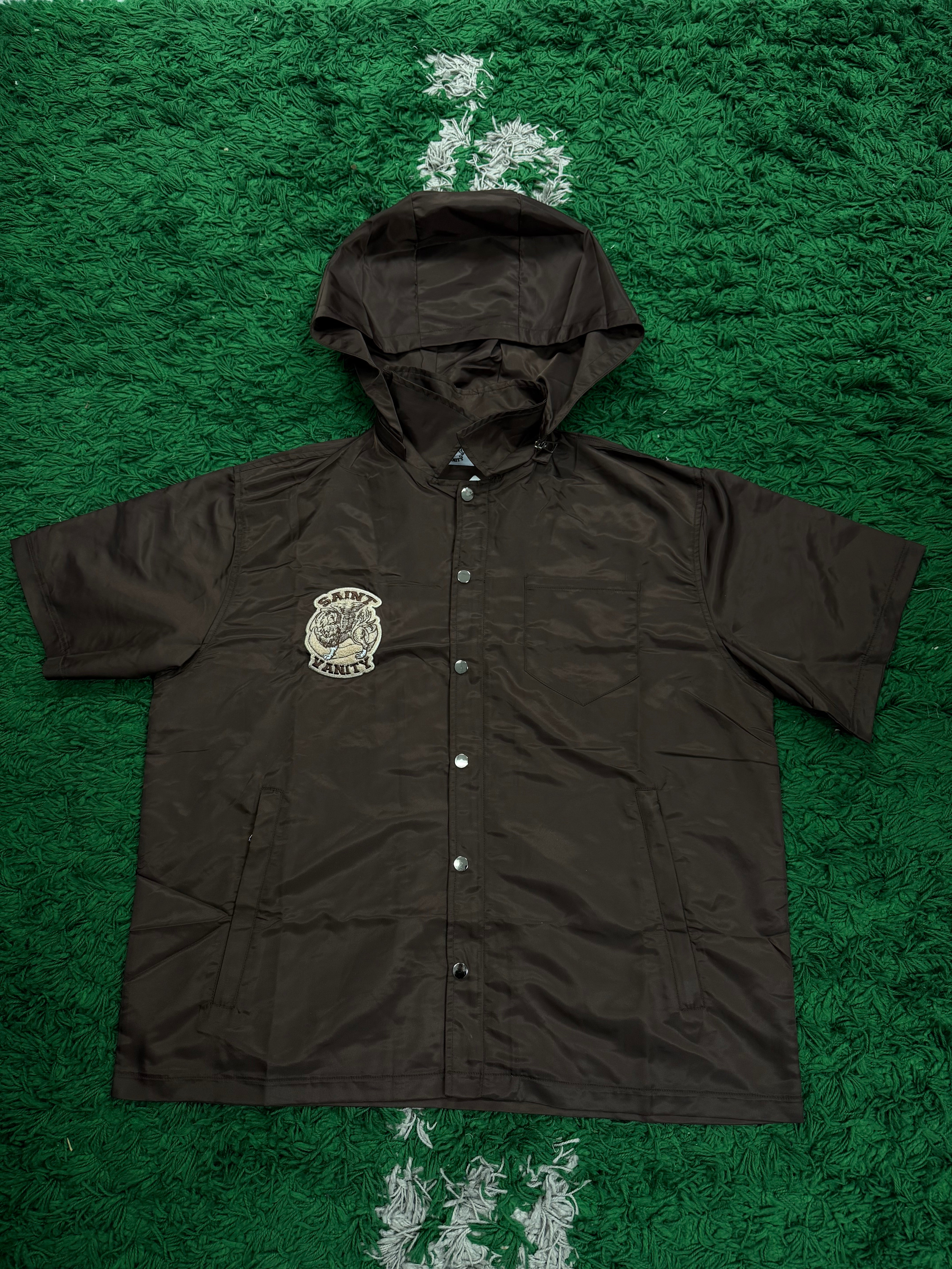 Saint Vanity Nylon Track Top Brown (S-XXL) New