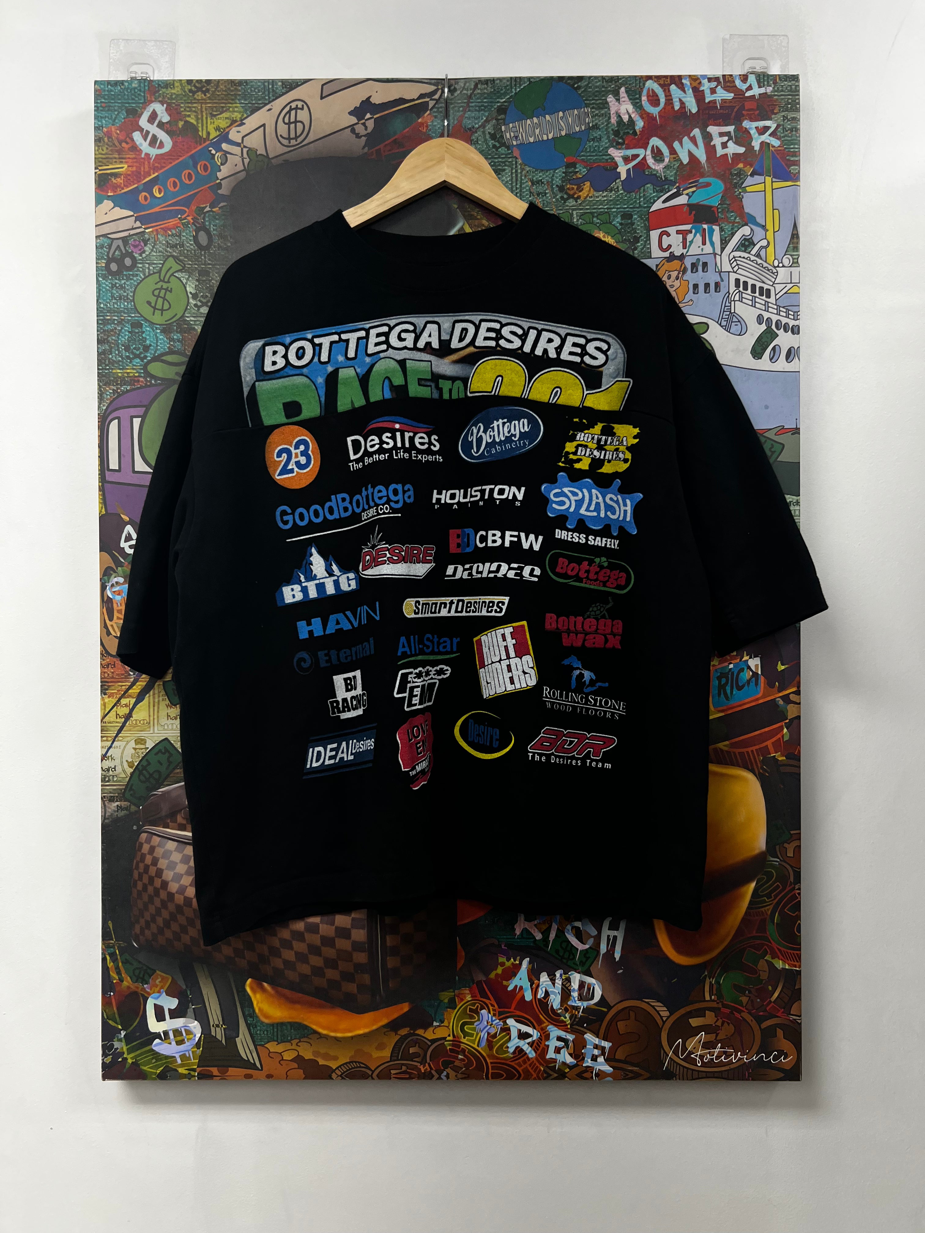 Bottega Desires Black Race Tee
