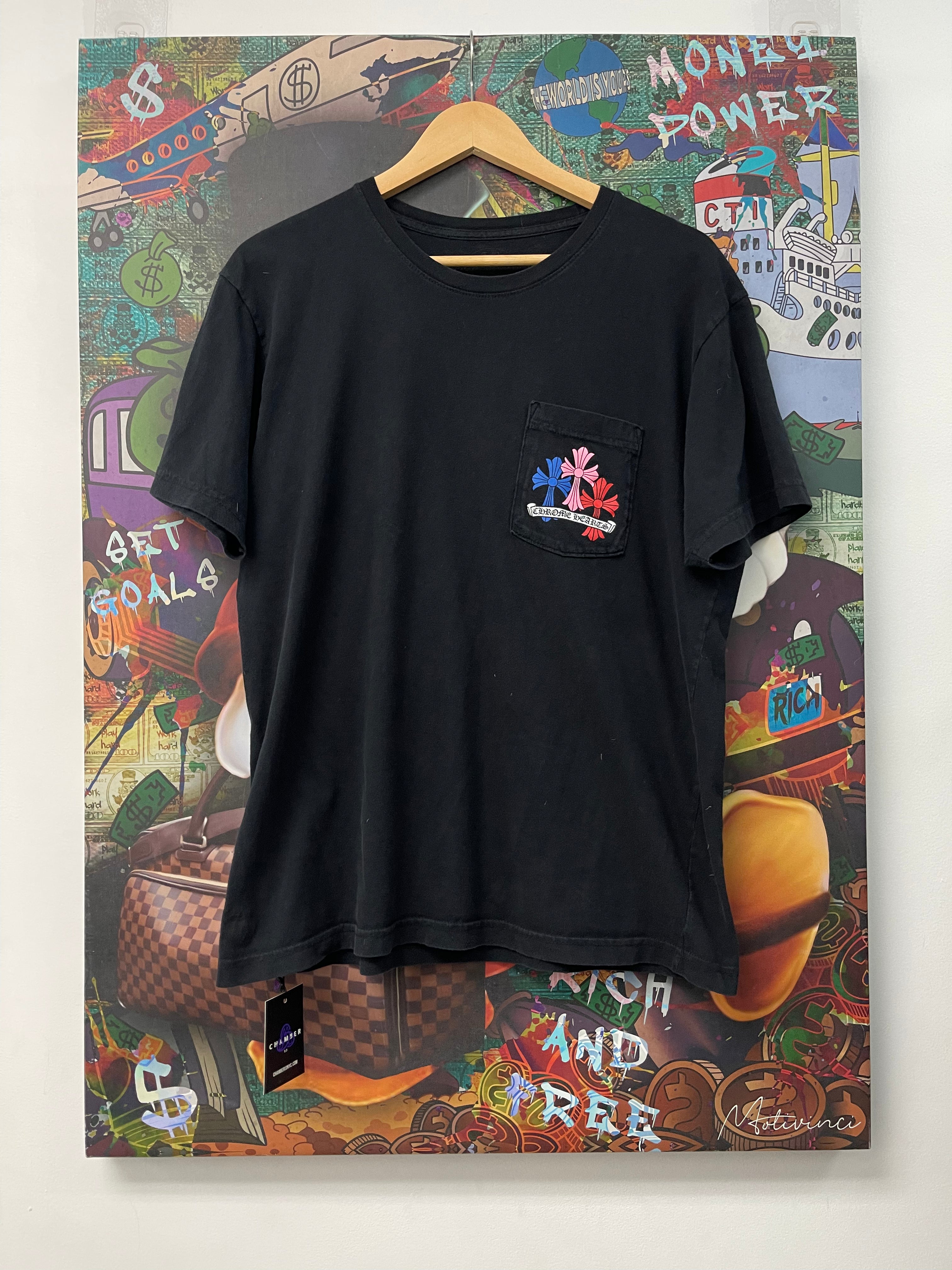 Chrome Hearts Black Multi Cross Tee