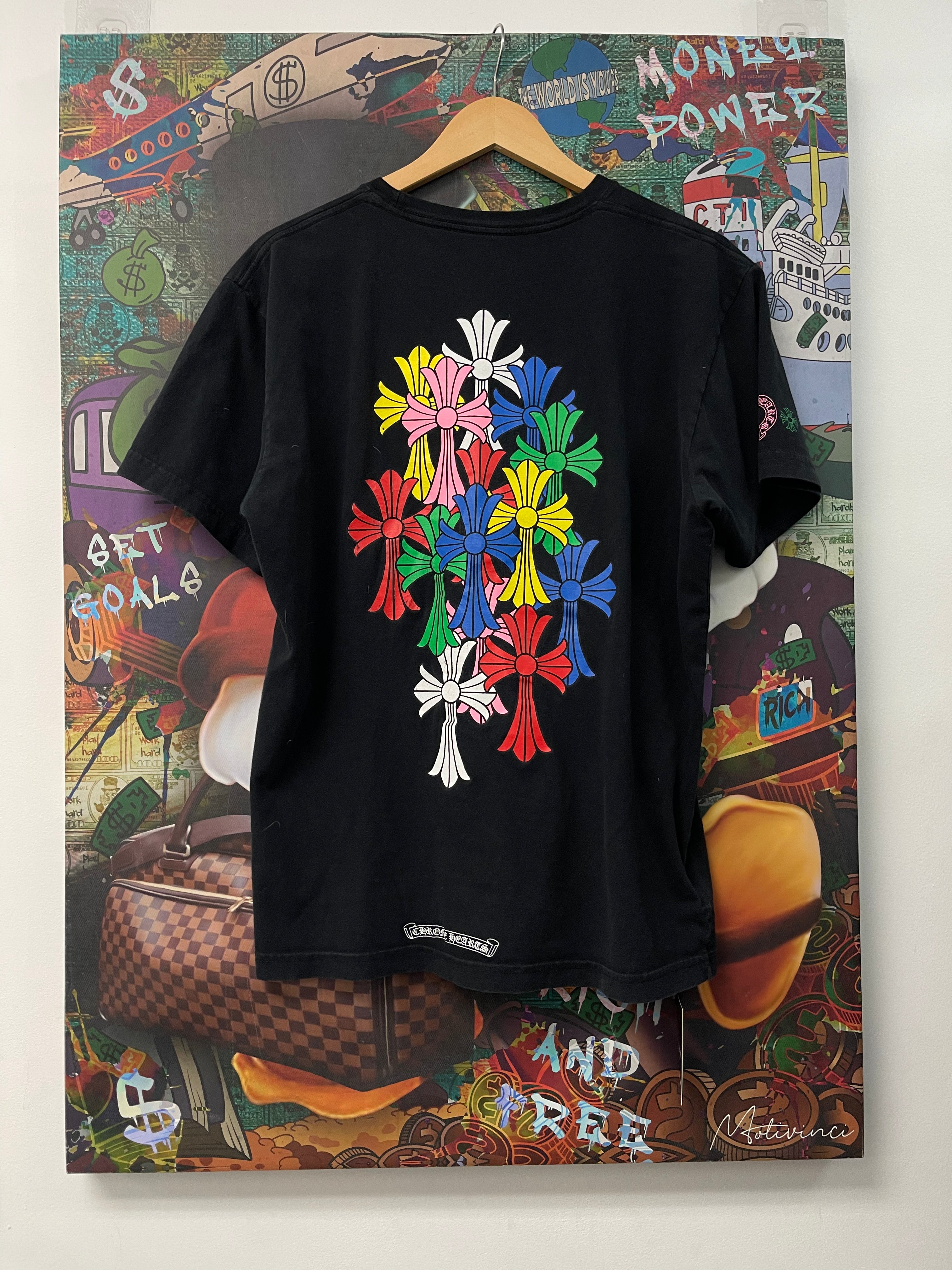 Chrome Hearts Black Multi Cross Tee