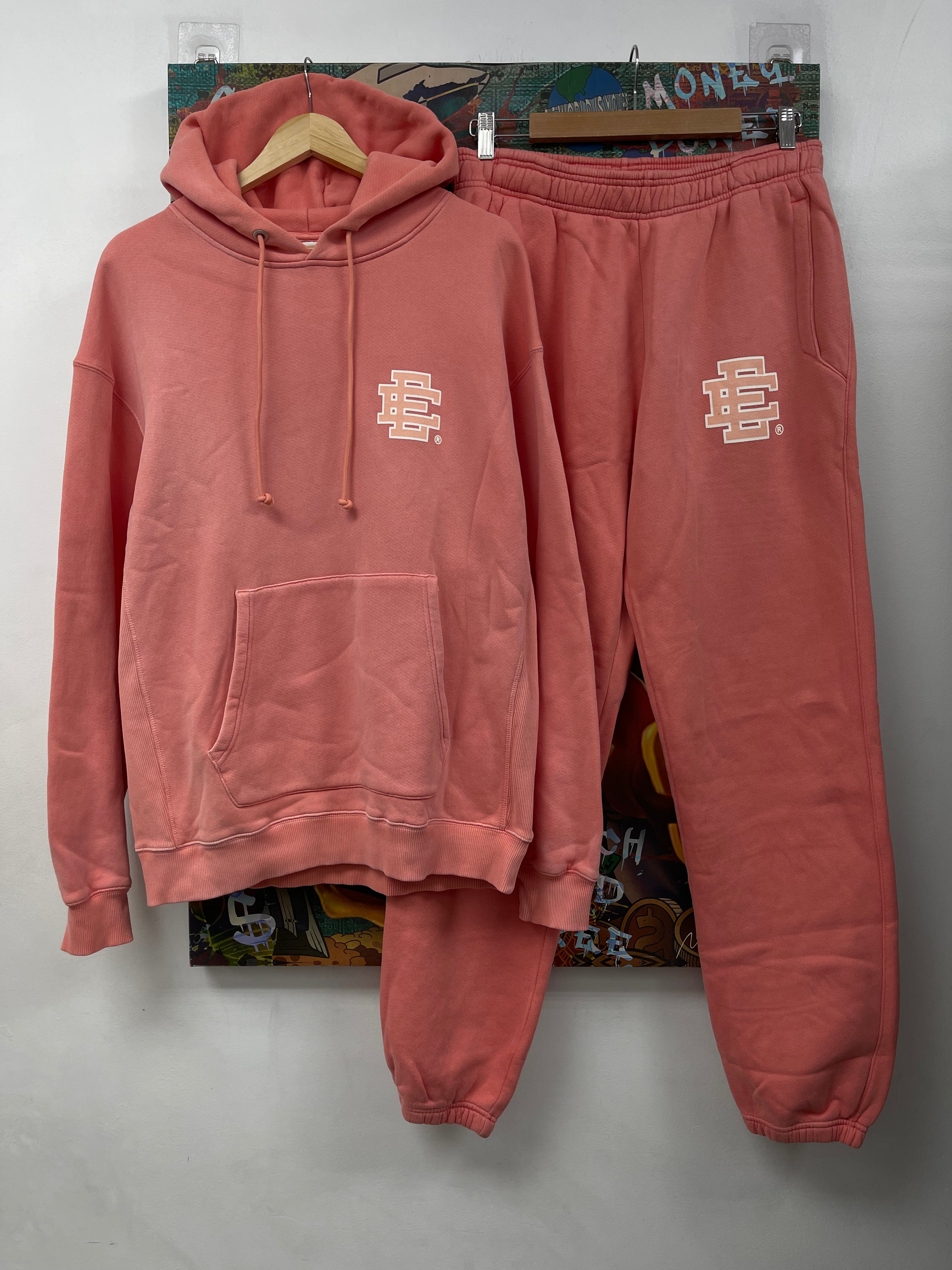 Eric Emanuel Salmon Pink Logo Sweatsuit